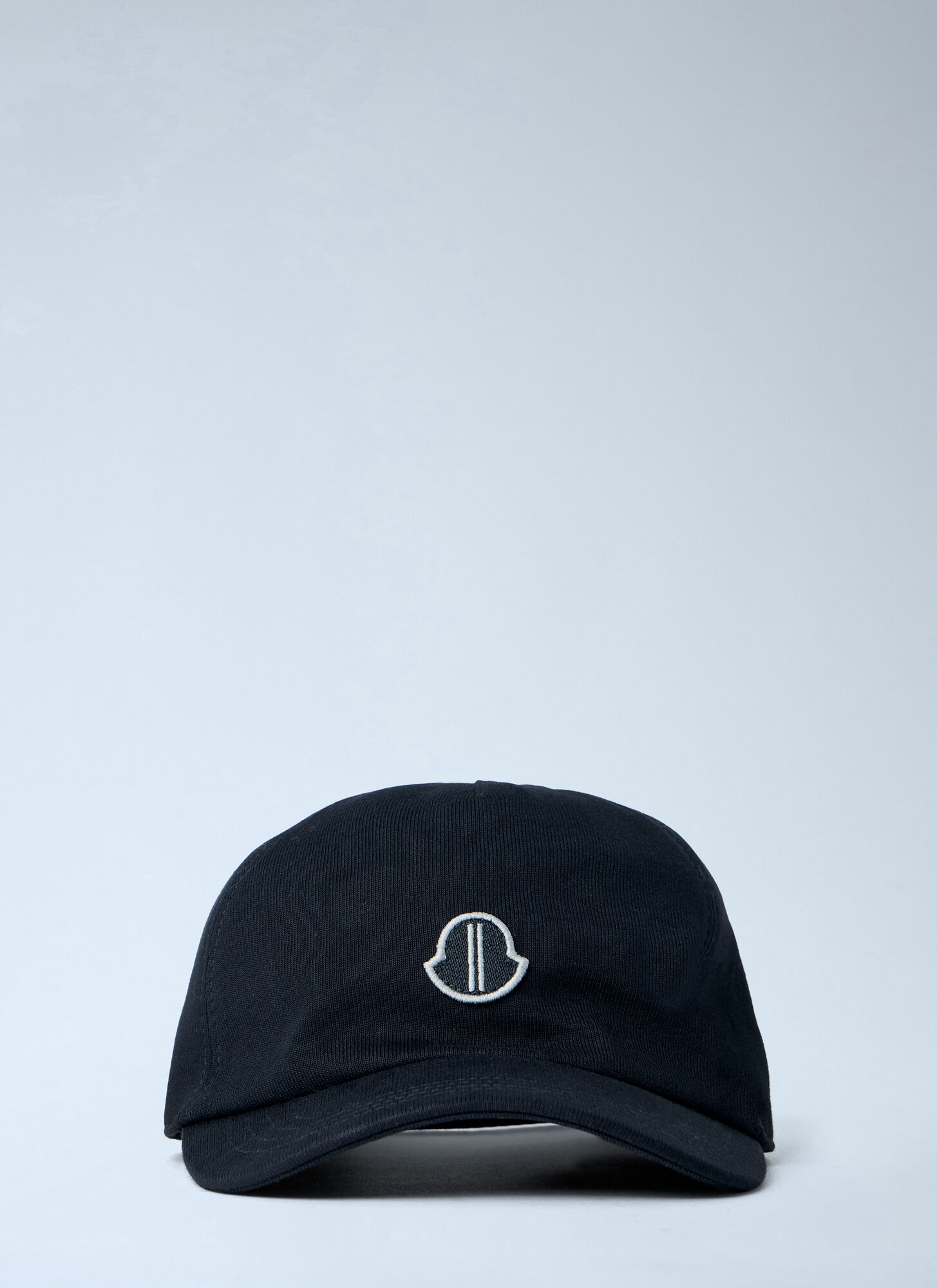 Moncler + Rick Owens Embroidered Logo Baseball Cap -  Hats Black One Size　モンクレール + リック オウエンス 刺繍ロゴ ベースボール キャップ - 帽子 ブラック フリー サイズ Moncler