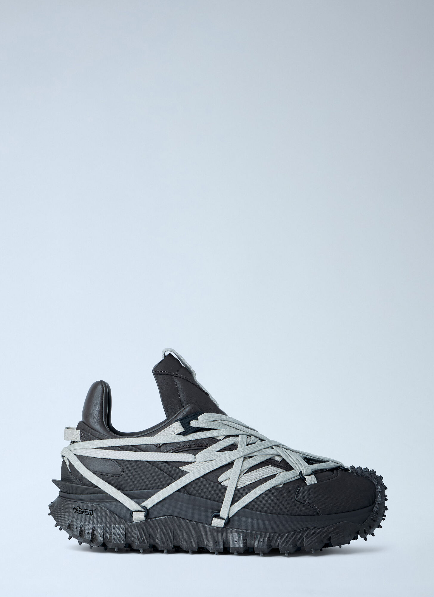 Moncler + Rick Owens Unisex Grey Trailgrip Megalace Sneakers - Sneakers Eu - 36