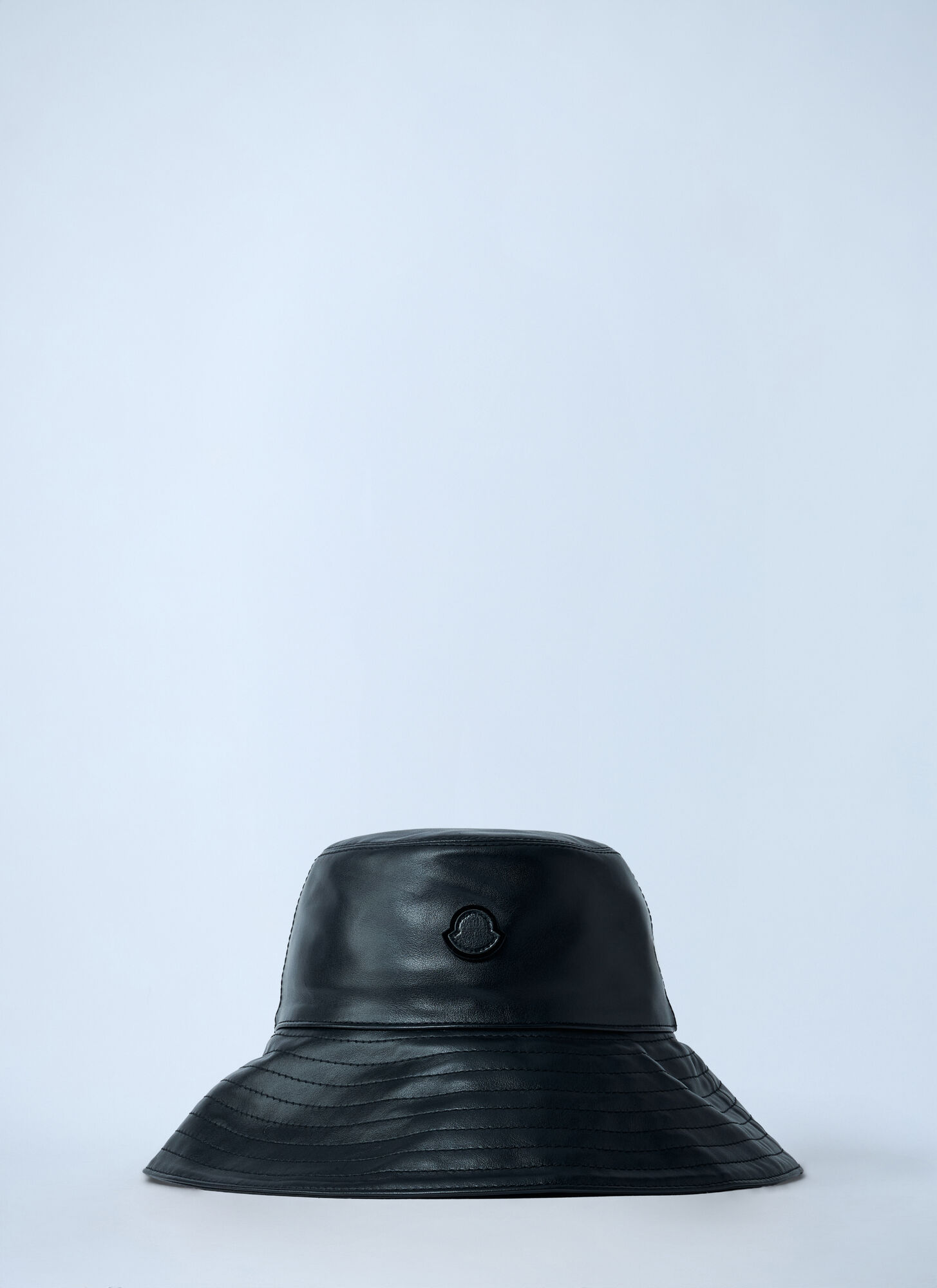 Moncler X Edward Enninful Women's Black Logo Motif Bucket Hat - Woman Hats L