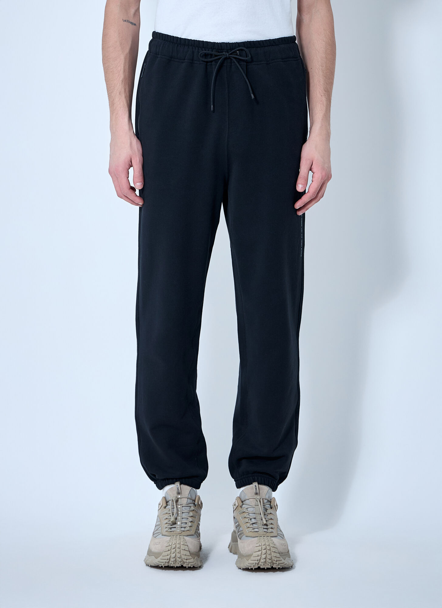 Moncler X Frgmt Hiroshi Fujiwara Men Logo Patch Track Pants In Black