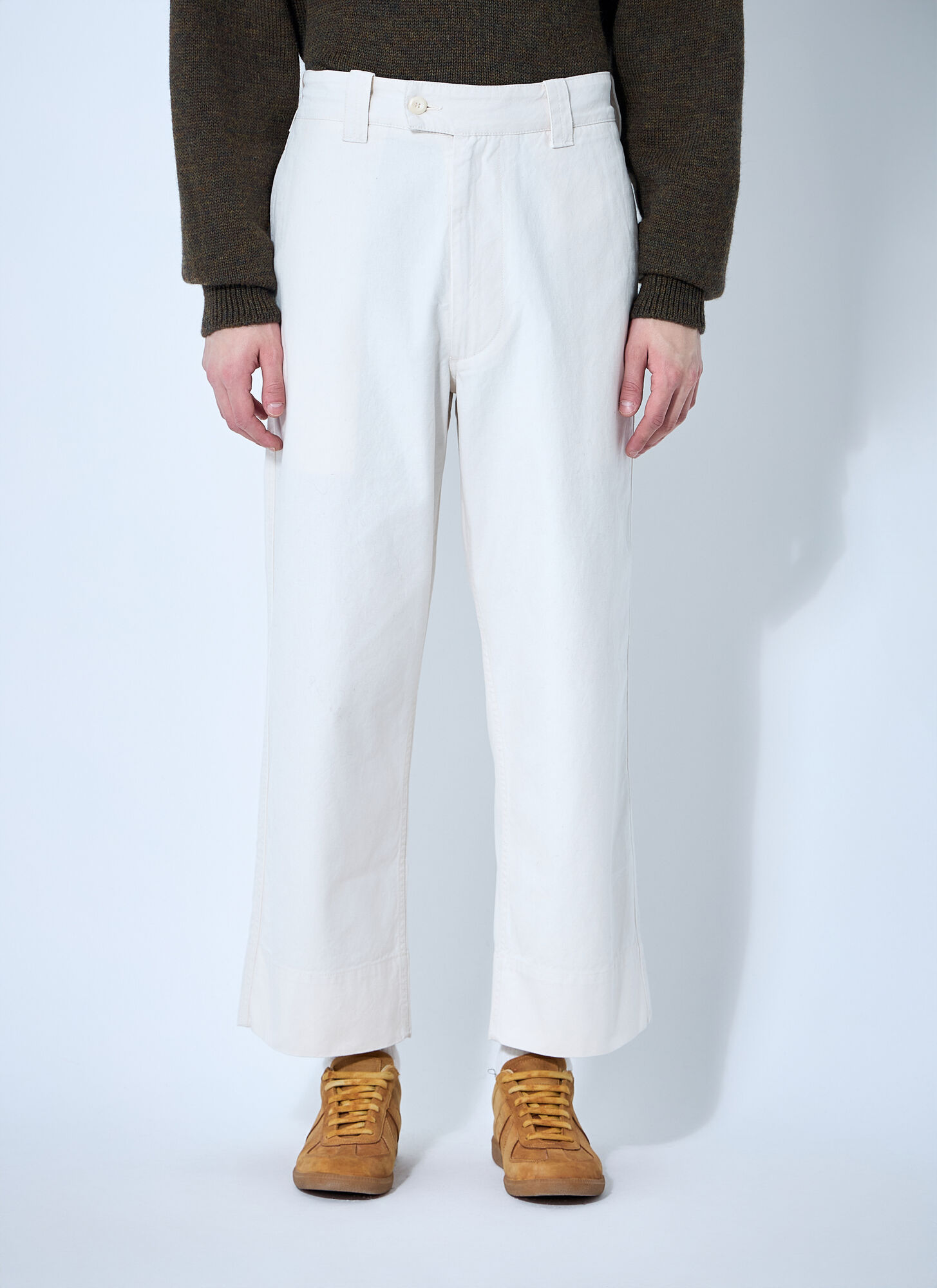 Mhl By Margaret Howell Painters Pants In White