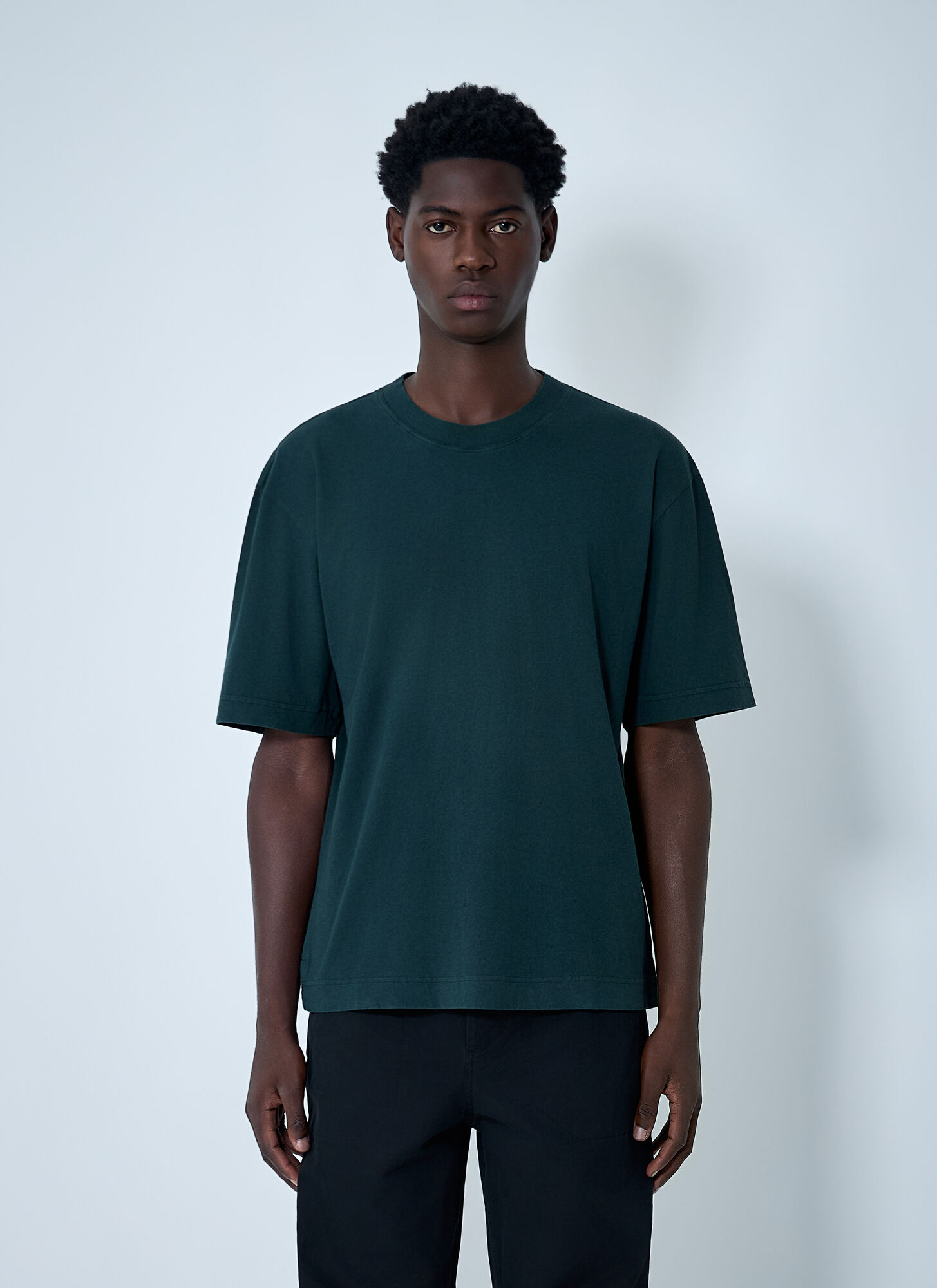 MHL by Margaret Howell Simple T-shirt - Man T-shirts Green S　MHL by Margaret Howell シンプル T シャツ - 男性 T シャツ グリーン S MHL