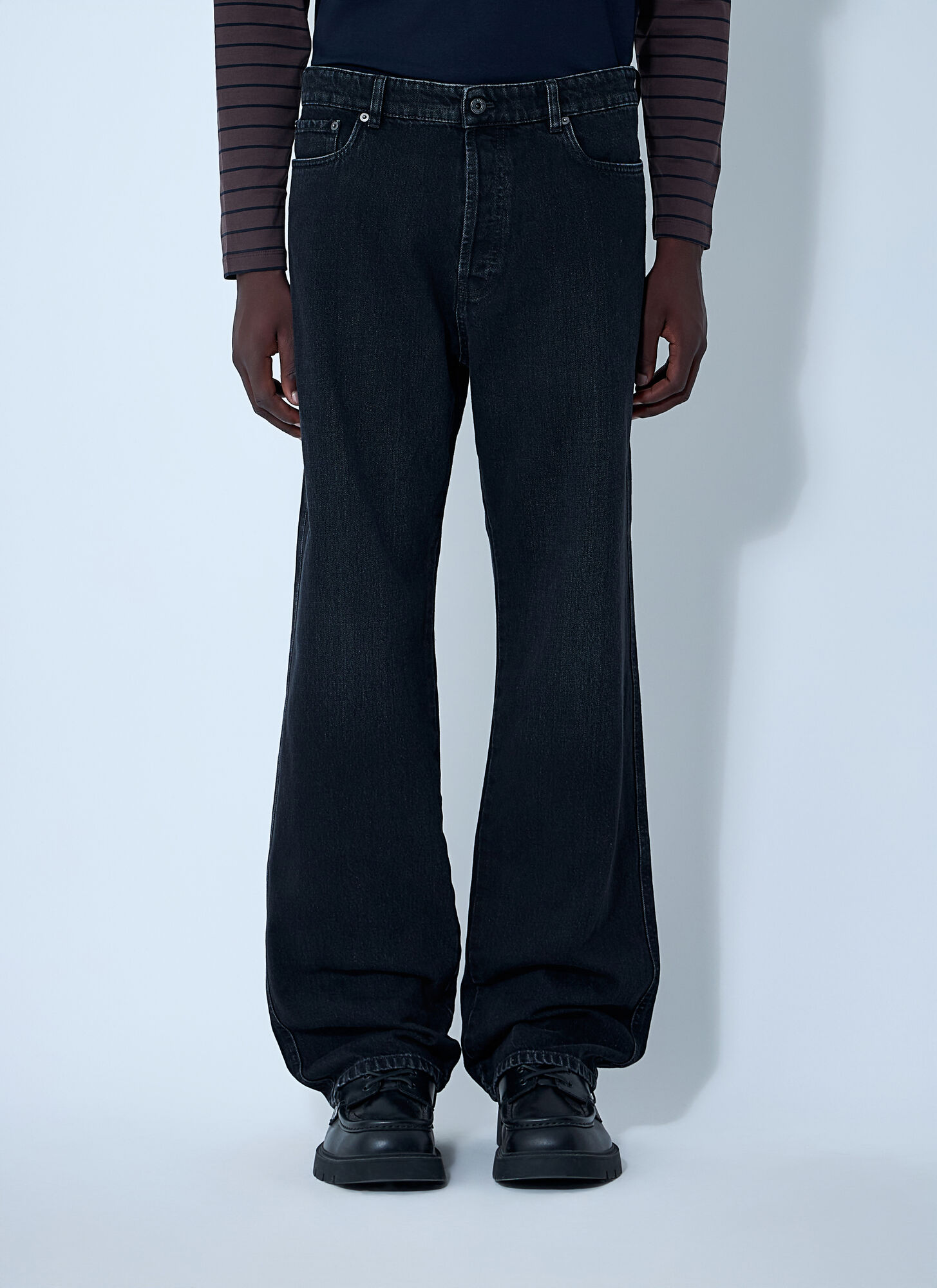 Miu Miu Men's Black Five-Pocket Jeans - Man Jeans 32