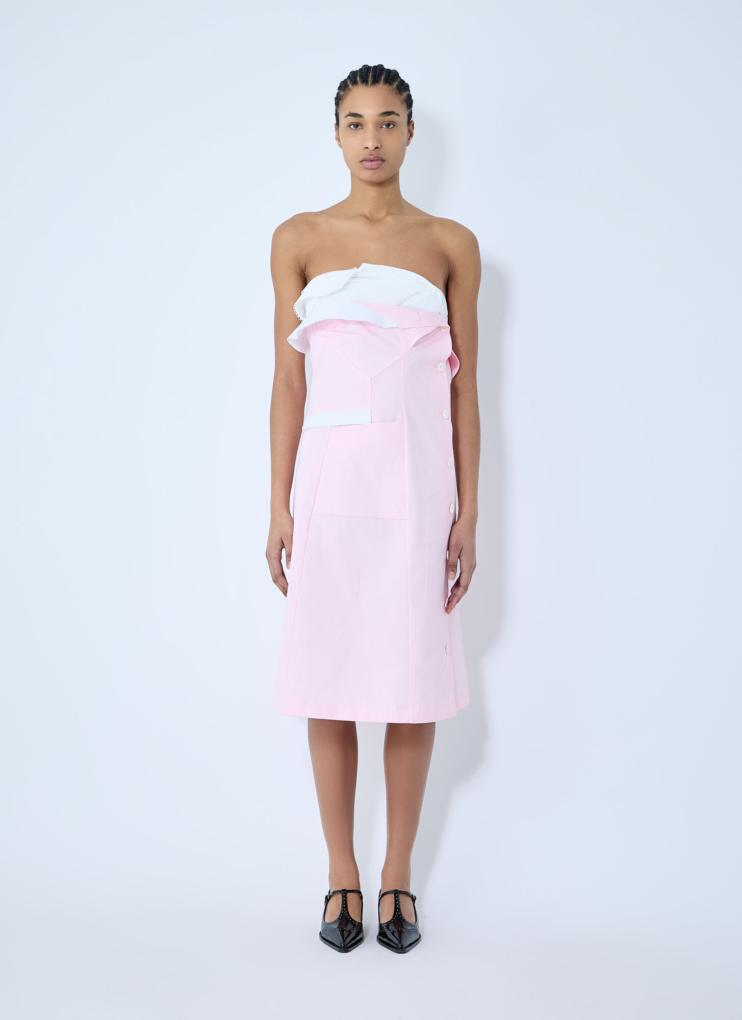 Miu Miu Women's Cream Poplin Dress - Woman Dresses It - 40