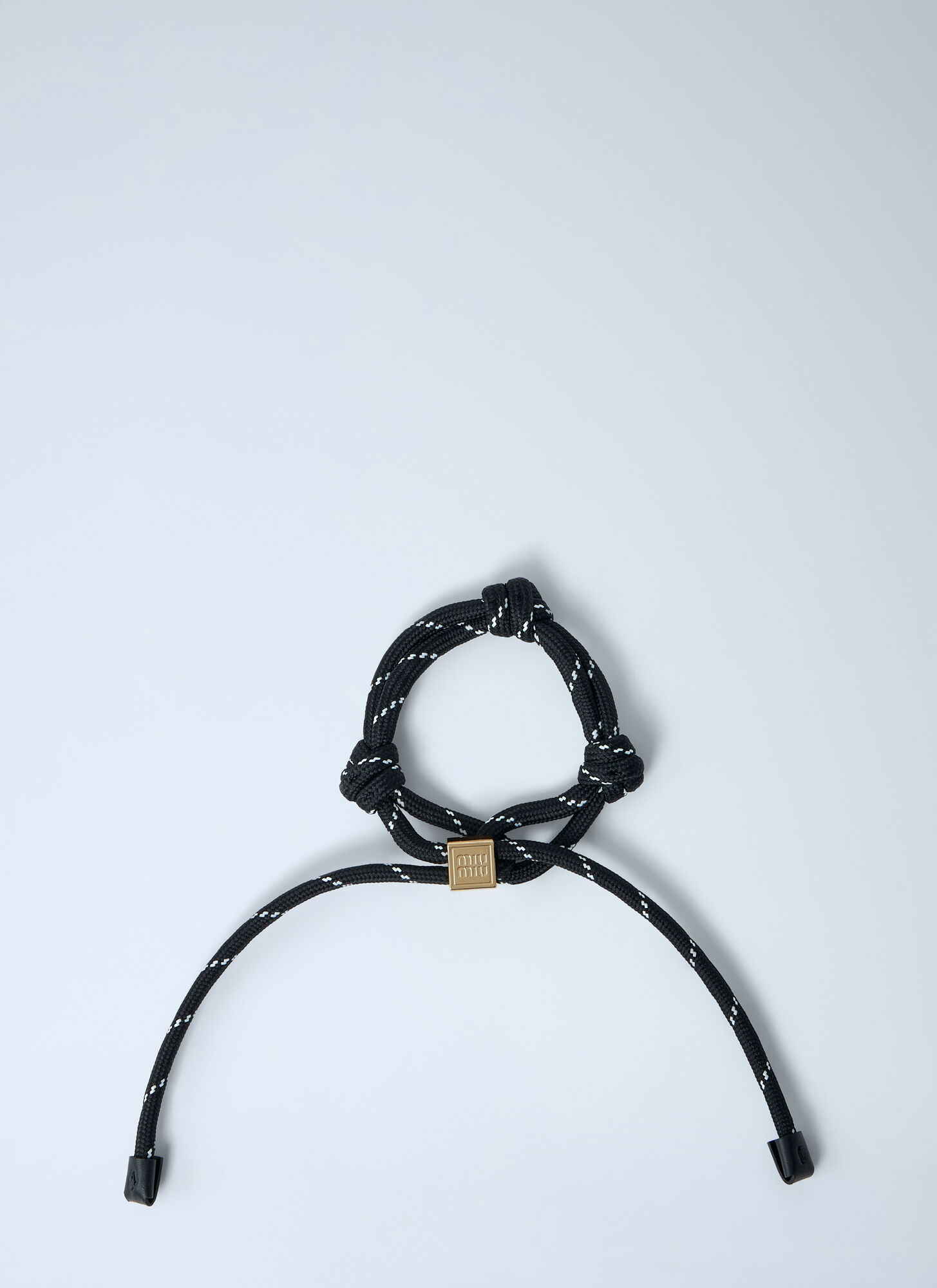 Miu Miu Cord Bracelet In Blue