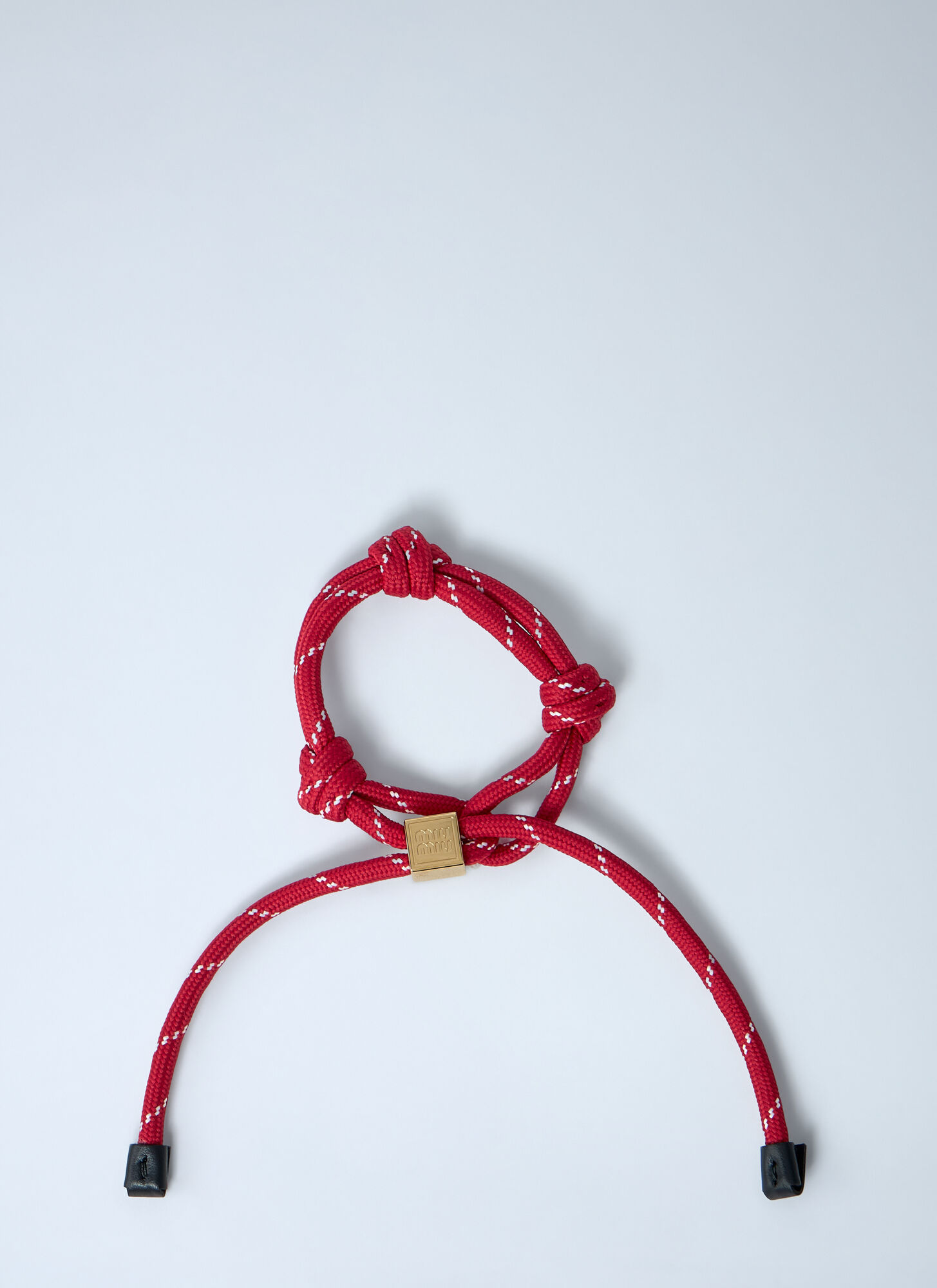 Miu Miu Fabric Bracelet With Adjustable Fit And Knot Detail