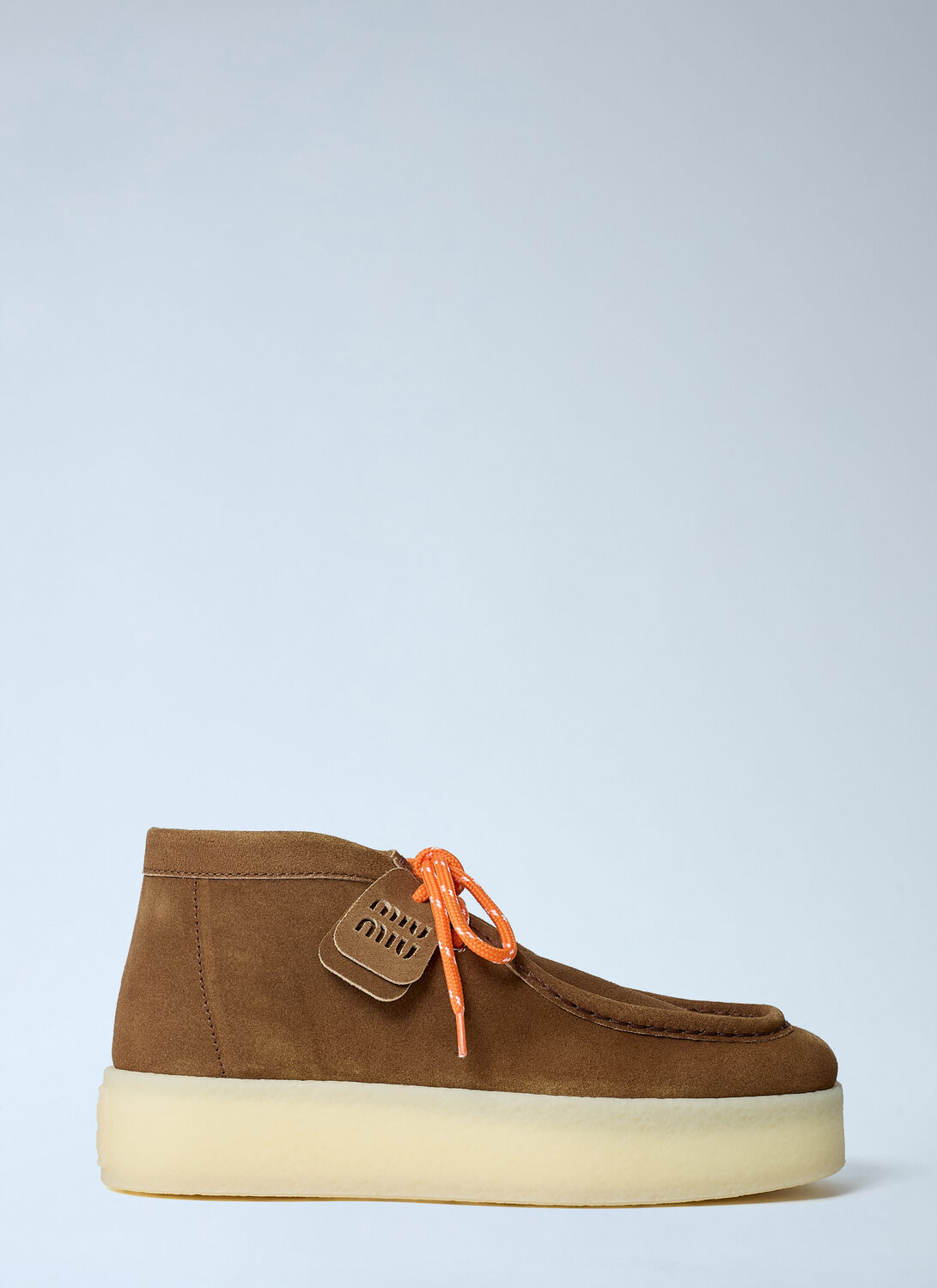 Miu Miu Suede Ankle Boots In Brown
