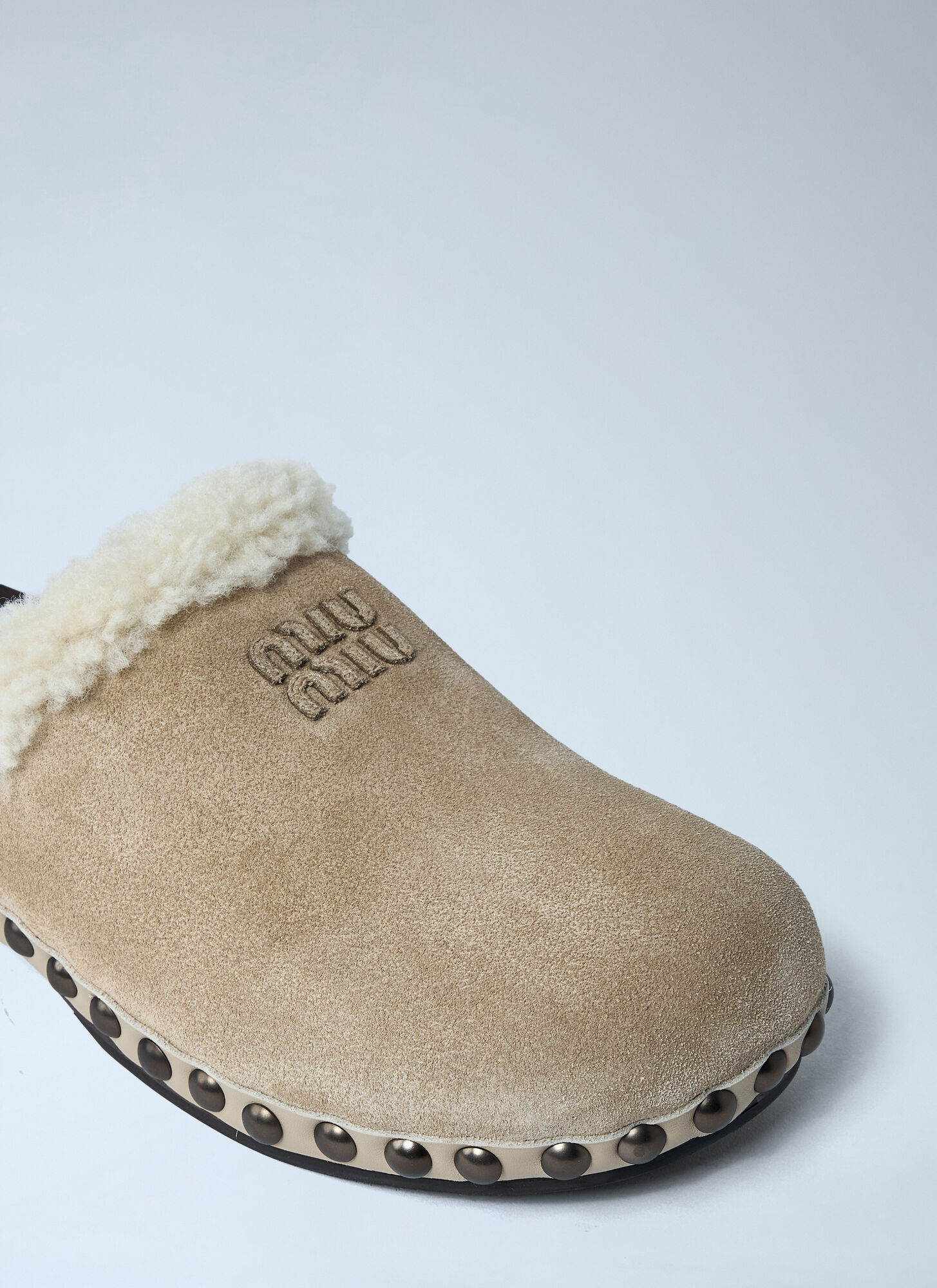  Miu Miu Miu Miu Suede Clogs - Frau Mules Black Eu - 36 