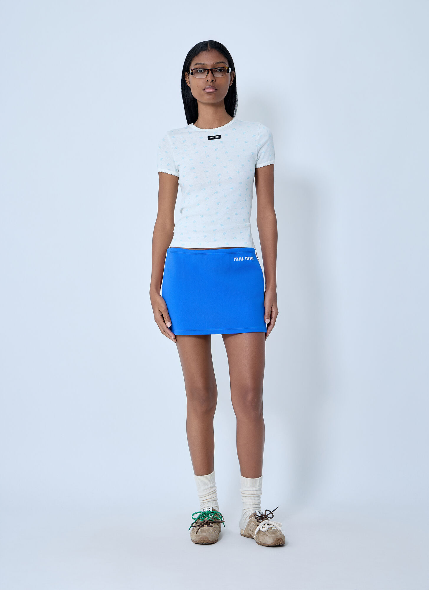  Miu Miu Miu Miu Logo Motif Mini Skirt - Frau Röcke Red It - 44 