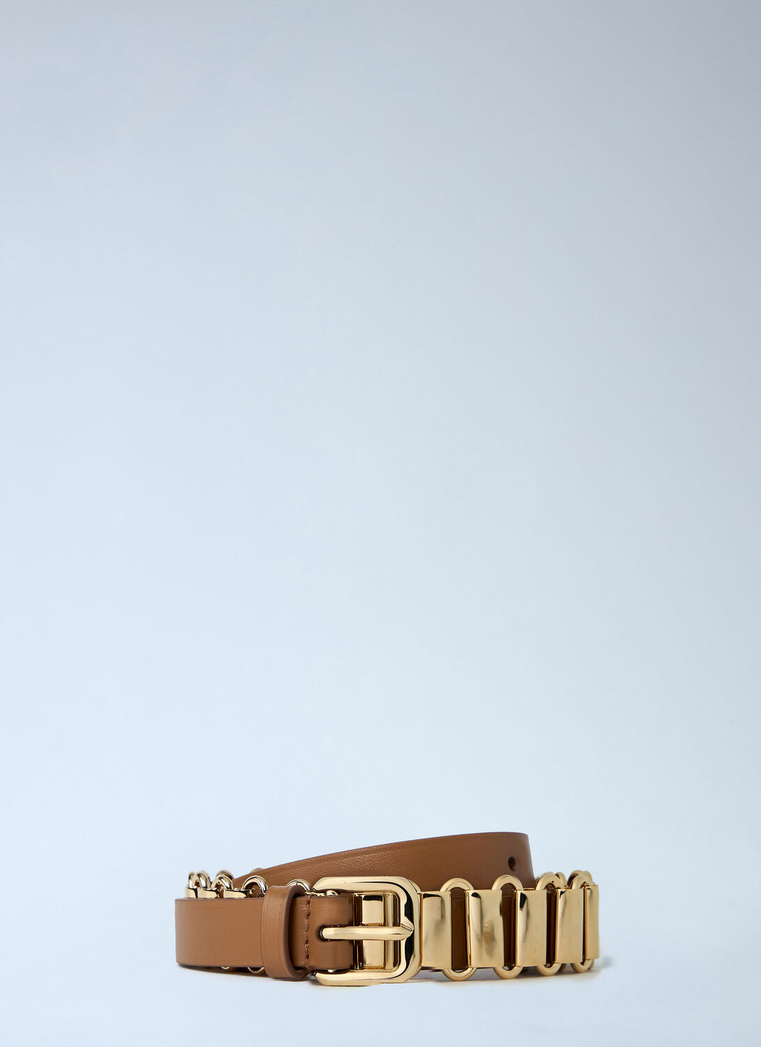 Miu Miu Chain Belt - Woman Belts Brown 90