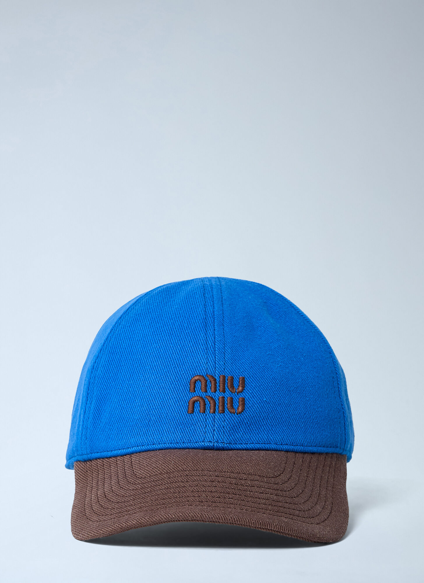Miu Miu Women's Brown Logo Motif Baseball Cap - Woman Hats L