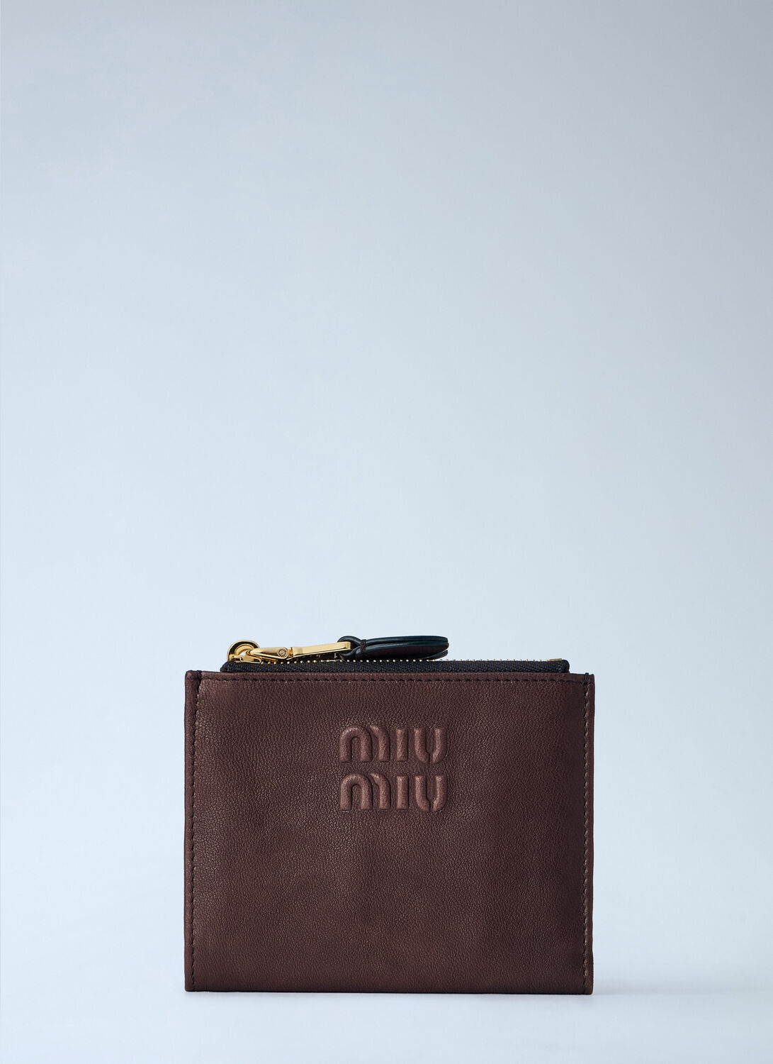 Miu Miu Small Nappa Leather Wallet - Woman Wallets & Cardholders Brown One Size Miu