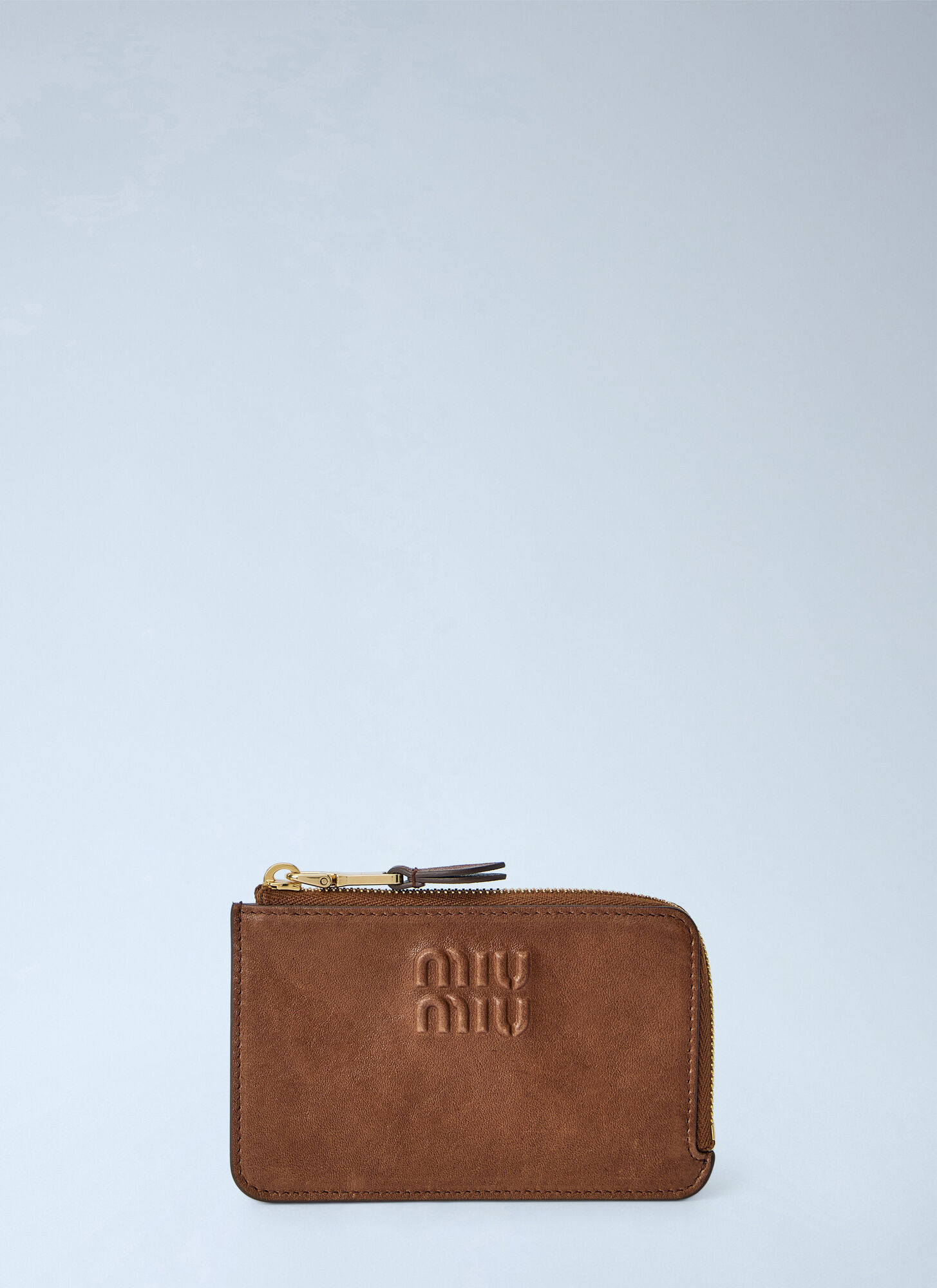 miu miu Leather Zip Card Holder - Image 2