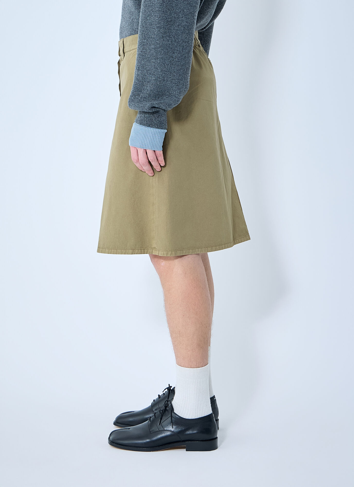  Miu Miu Miu Miu Garment-dyed Skirt -  Shorts Green It - 48 