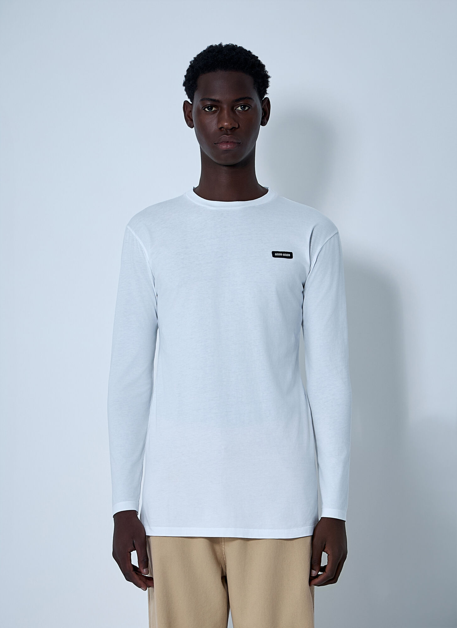  Miu Miu Miu Miu Set Of Three Logo Motif T-shirts -  T-shirts White S 
