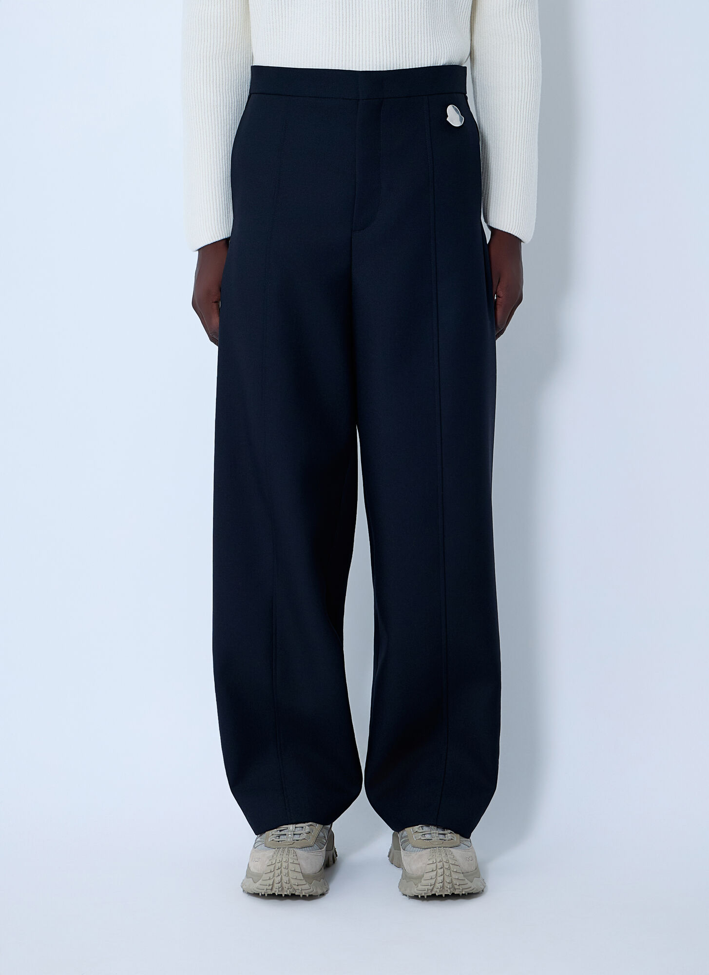 Moncler X Jil Sander Logo Hardware Pants - Man Pants Black Eu - 48 - Immagine 1