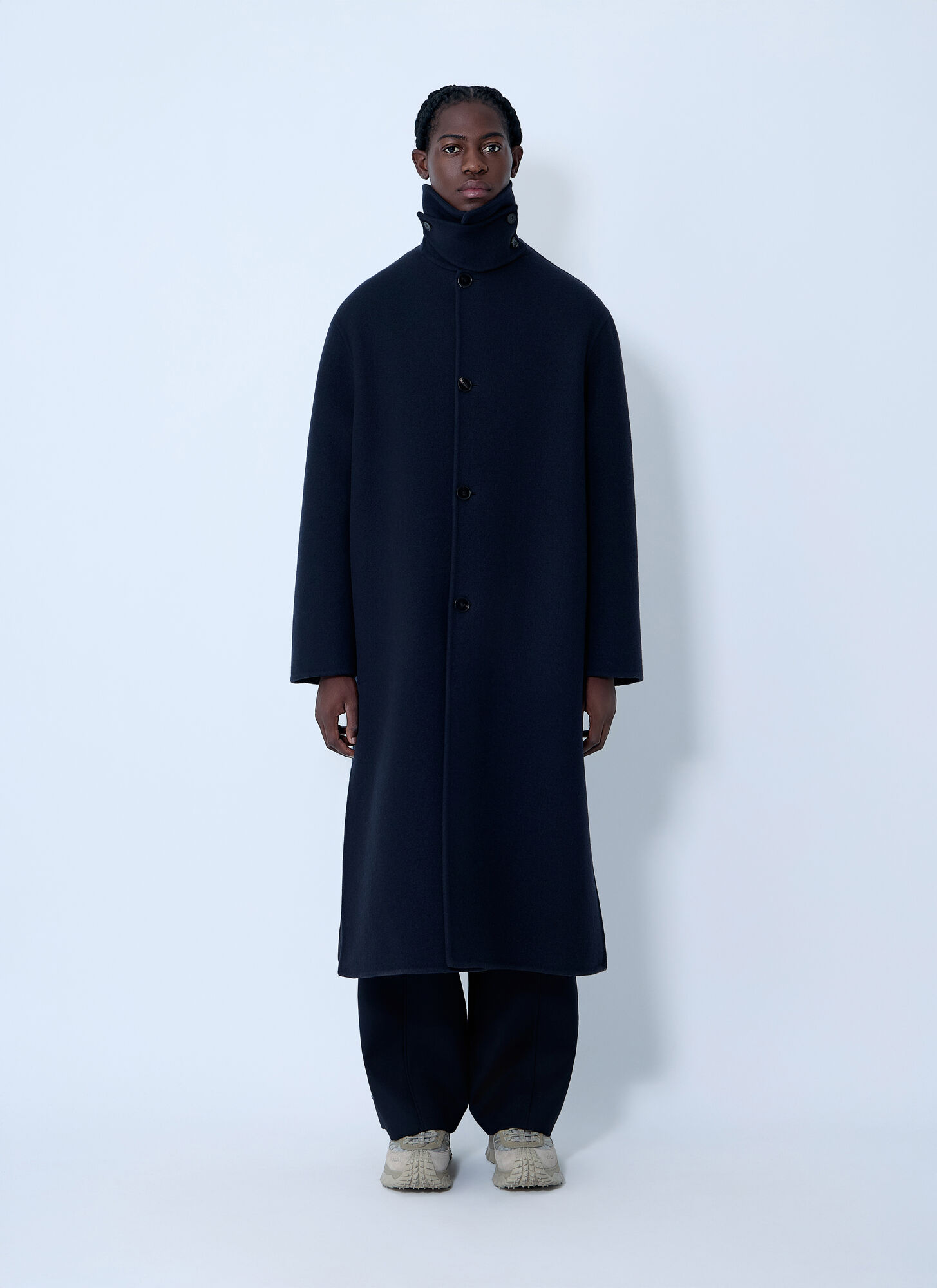 Jil Sander Moncler x Jil Sander Tailored Coat - Man Coats Black 3　モンクレール x ジル サンダー テーラード コート - メンズ コート ブラック 3