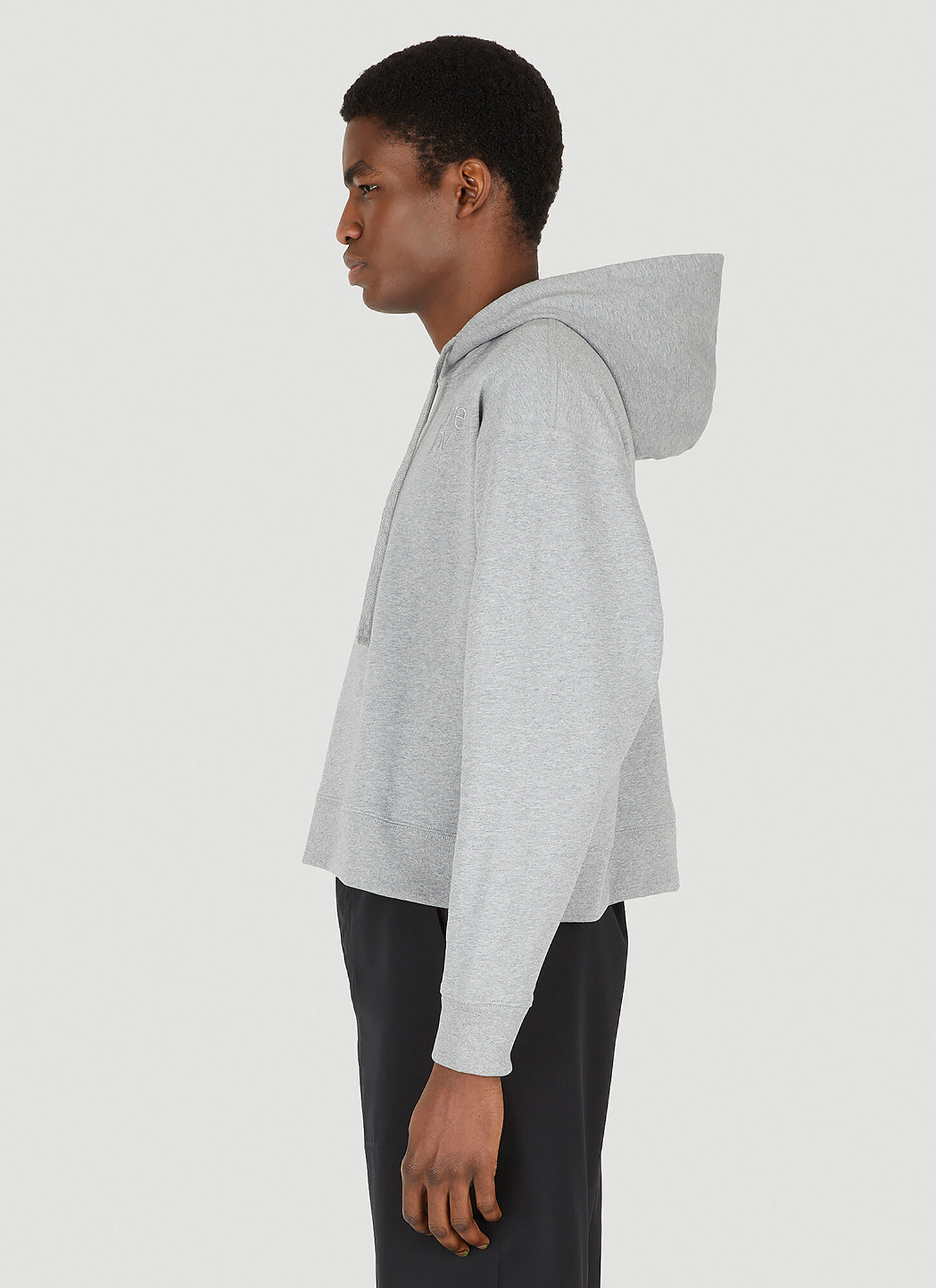  More Joy More Joy Cropped Hooded Sweatshirt -  Sweatshirts Light Grey Xs 