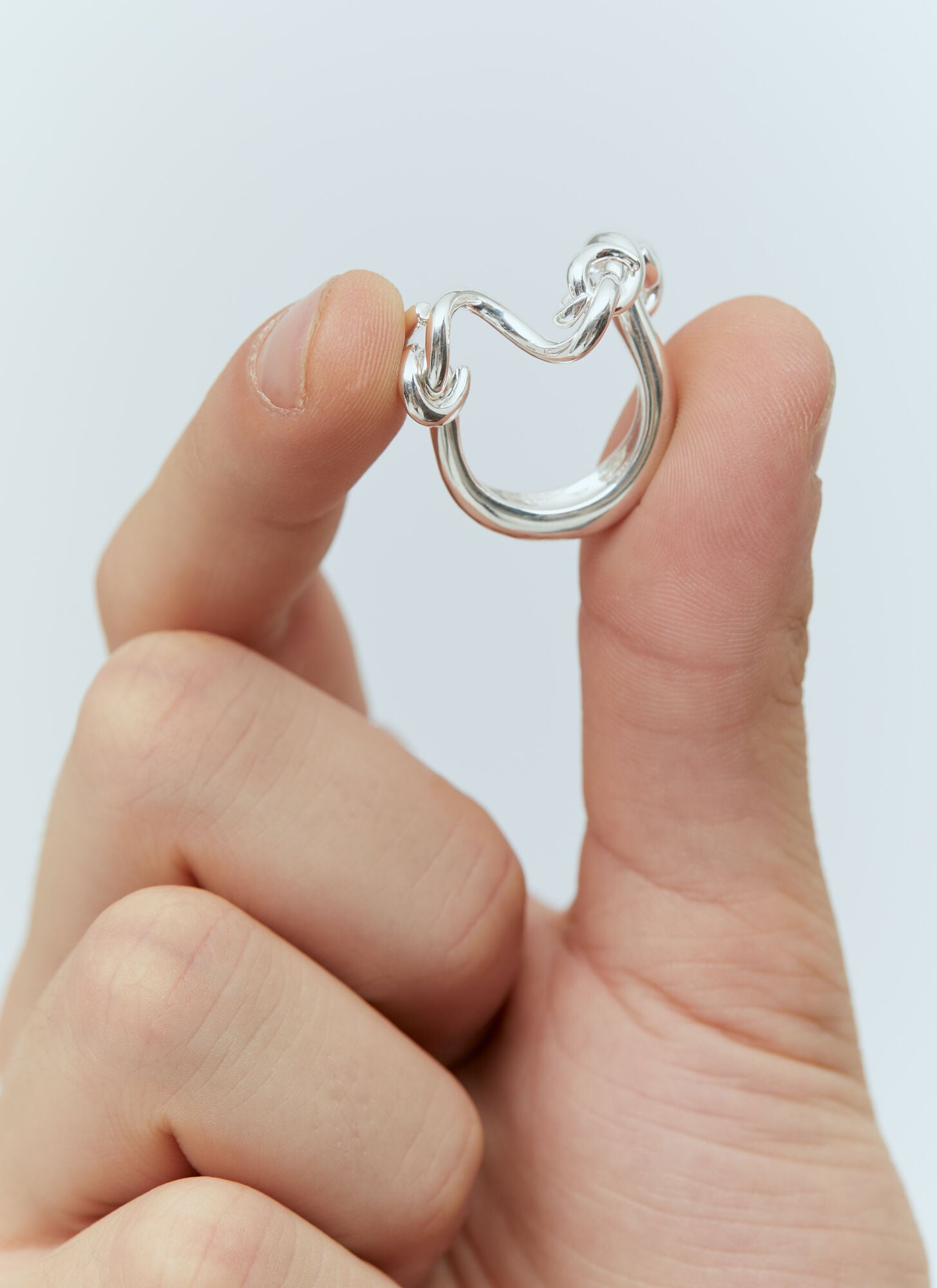  Milko Boyarov Milko Boyarov Worm Chain Ring -  Schmuck Silver Eu - 57 