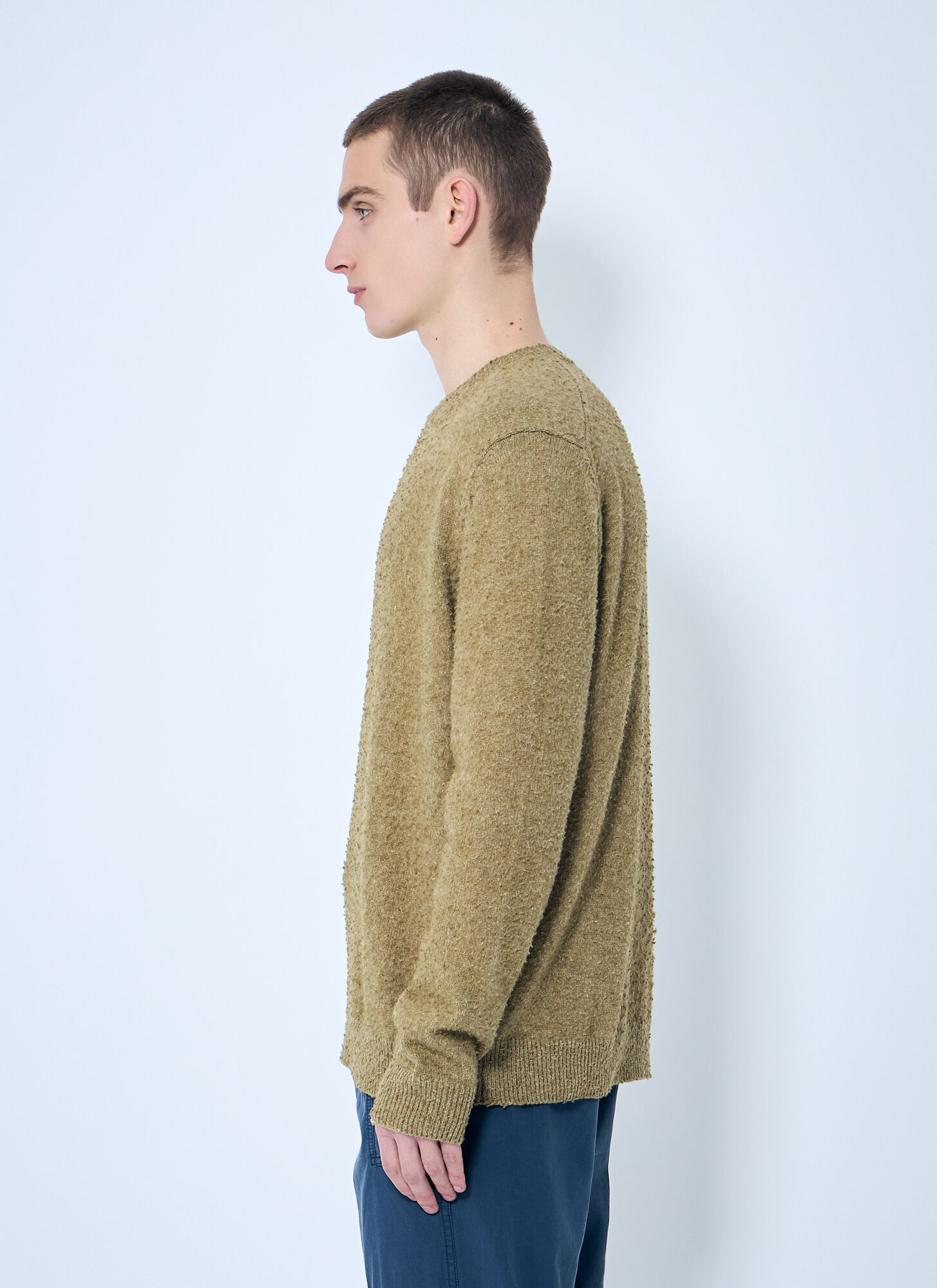  Maison Margiela Maison Margiela Pilling Crewneck Sweater - Mann Strick Brown L 