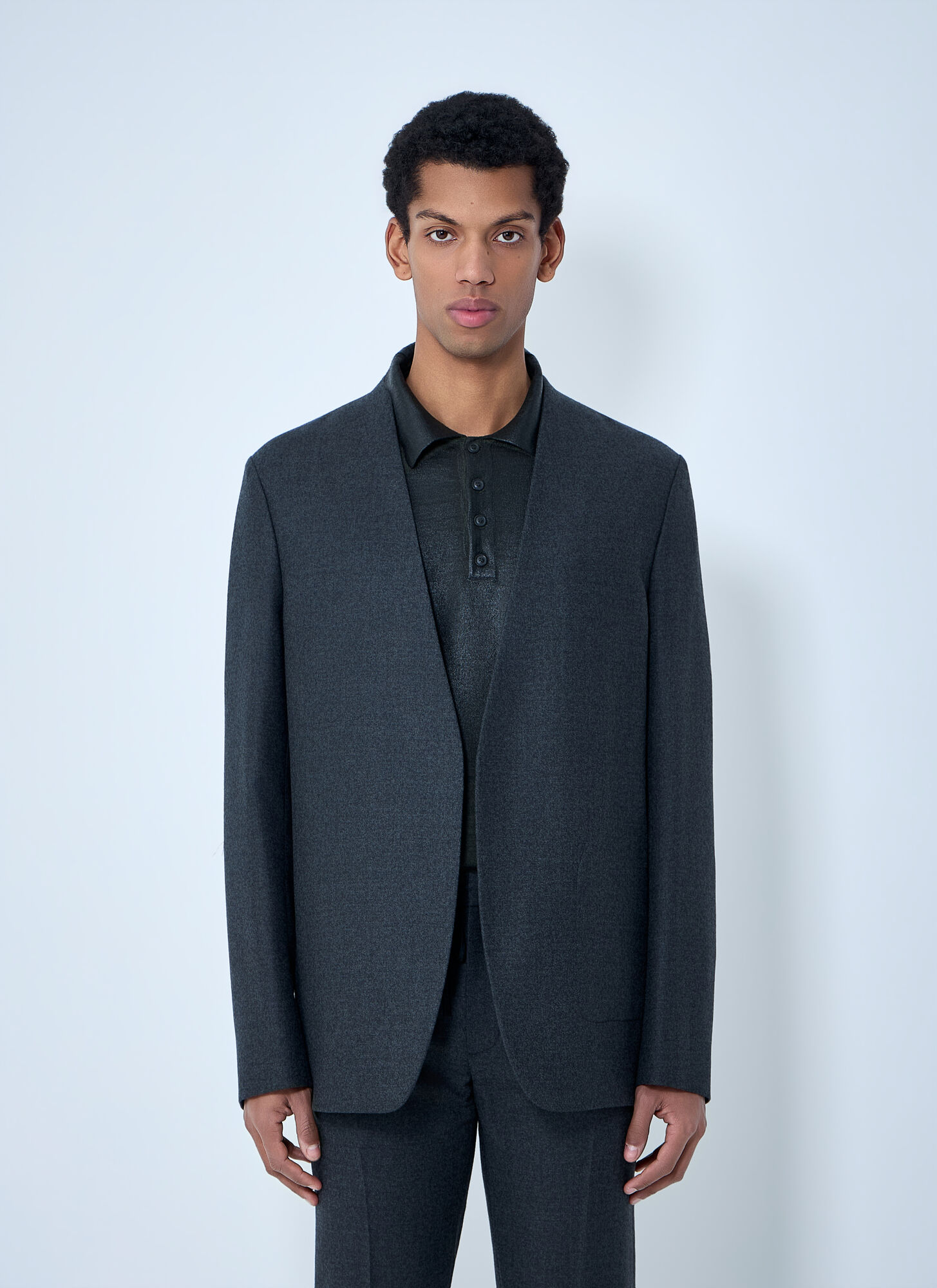 Maison Margiela Men's Black Wool Twill Blazer - Man Blazers It - 50