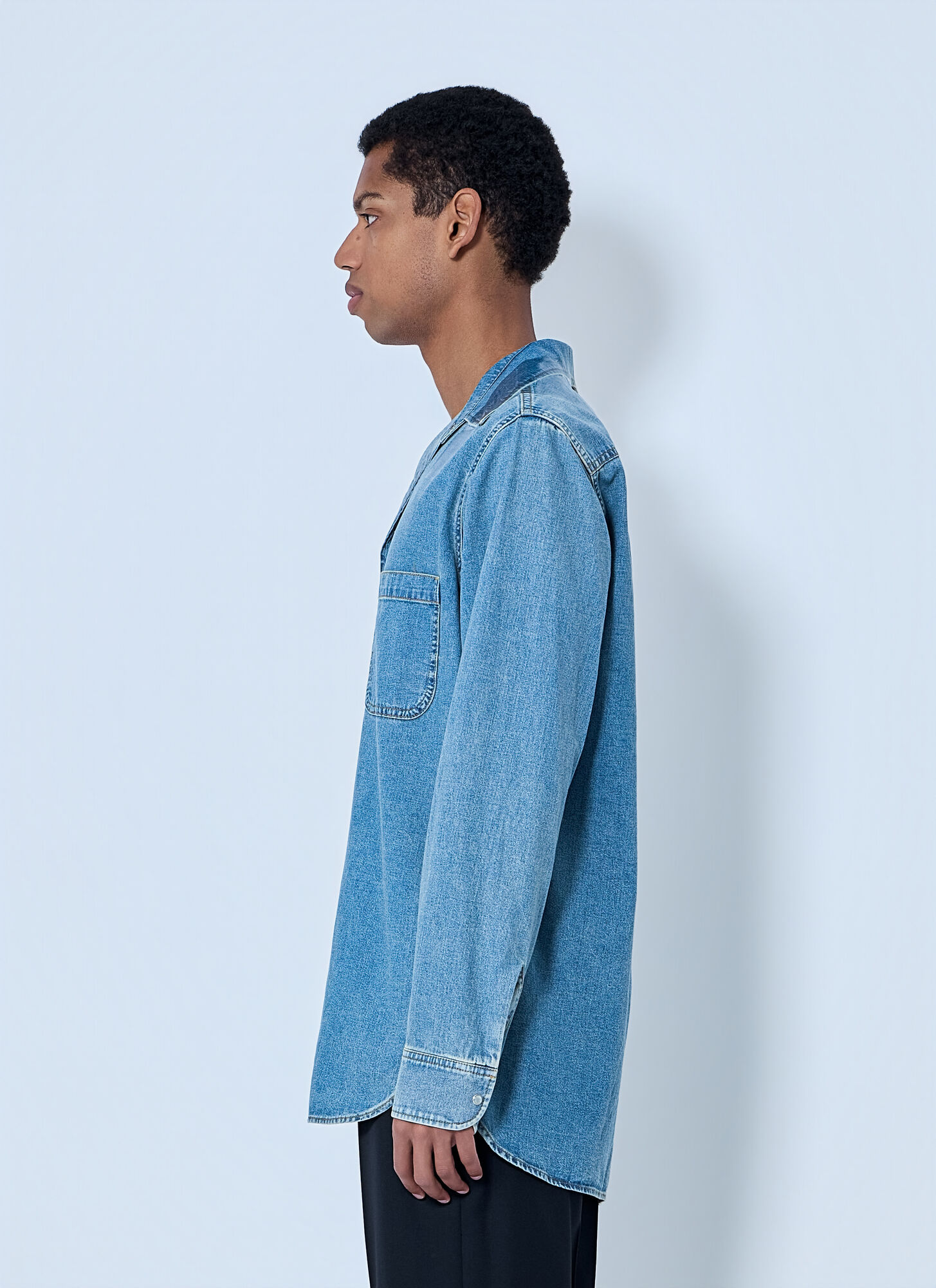  Maison Margiela Maison Margiela Denim Button-down Shirt - Mann Hemden Blue It - 48 