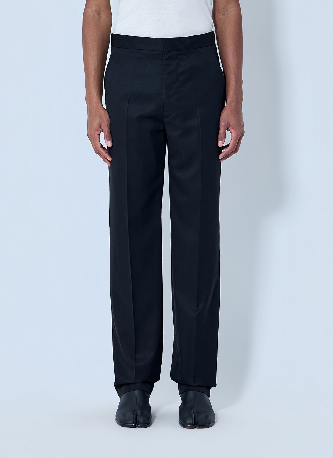 Maison Margiela Wool Tailored Trousers - Man Pants Black It - 50