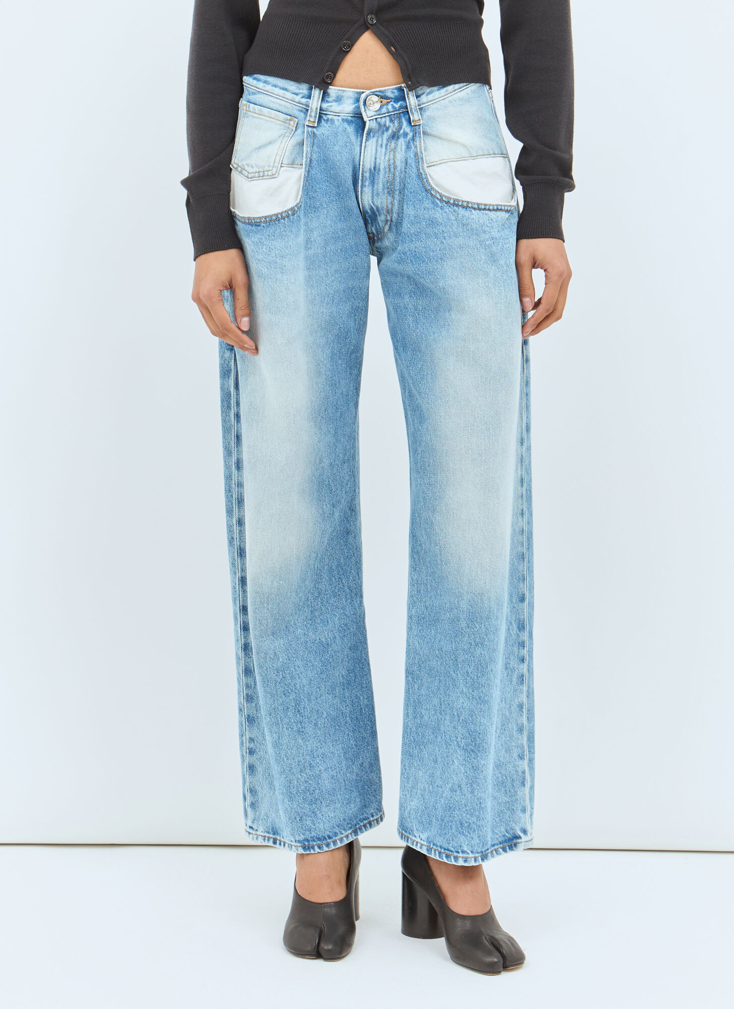Maison Margiela Women's Blue Five Pocket Jeans - Woman Jeans It - 36