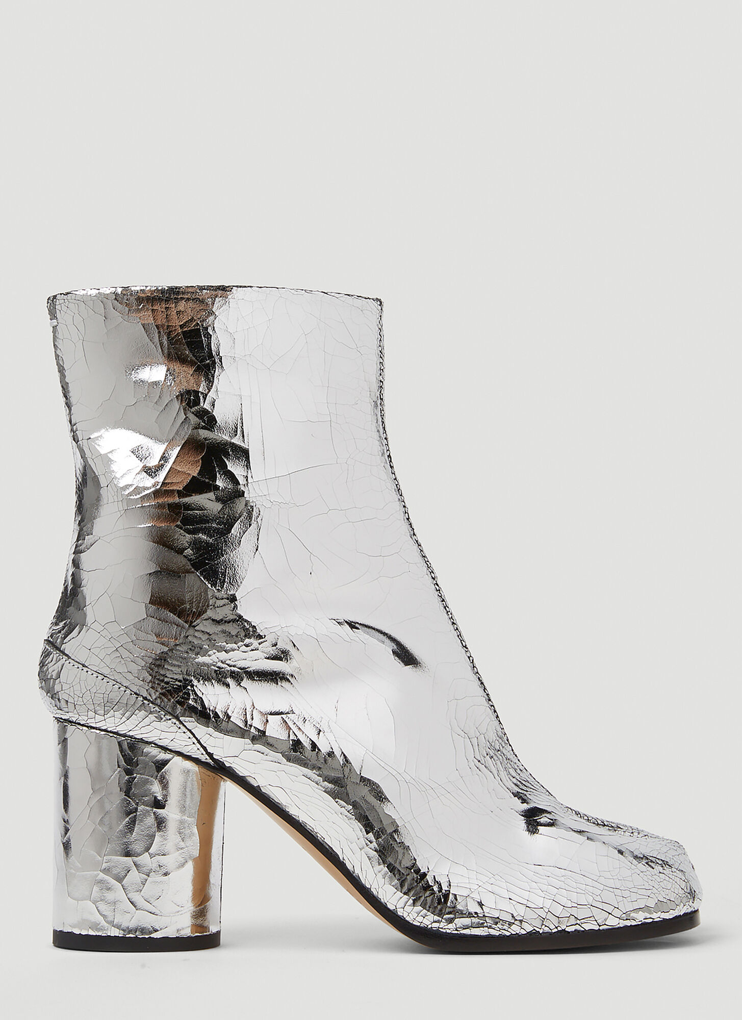 Maison Margiela Women's Silver Metallic Tabi H80 Boots - Woman Boots Eu - 36 - Image 1
