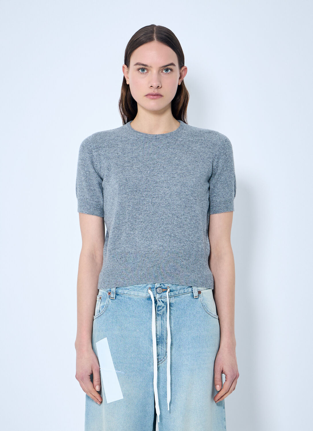 Maison Margiela Wool Sweater In Grey
