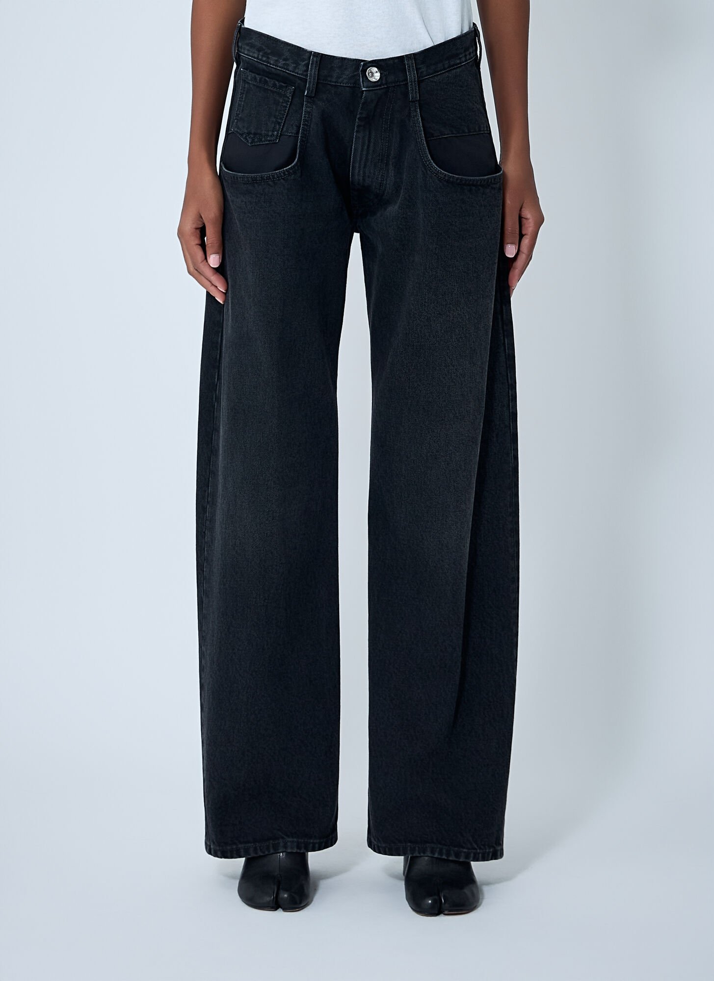 Maison Margiela Denim Jeans In Black
