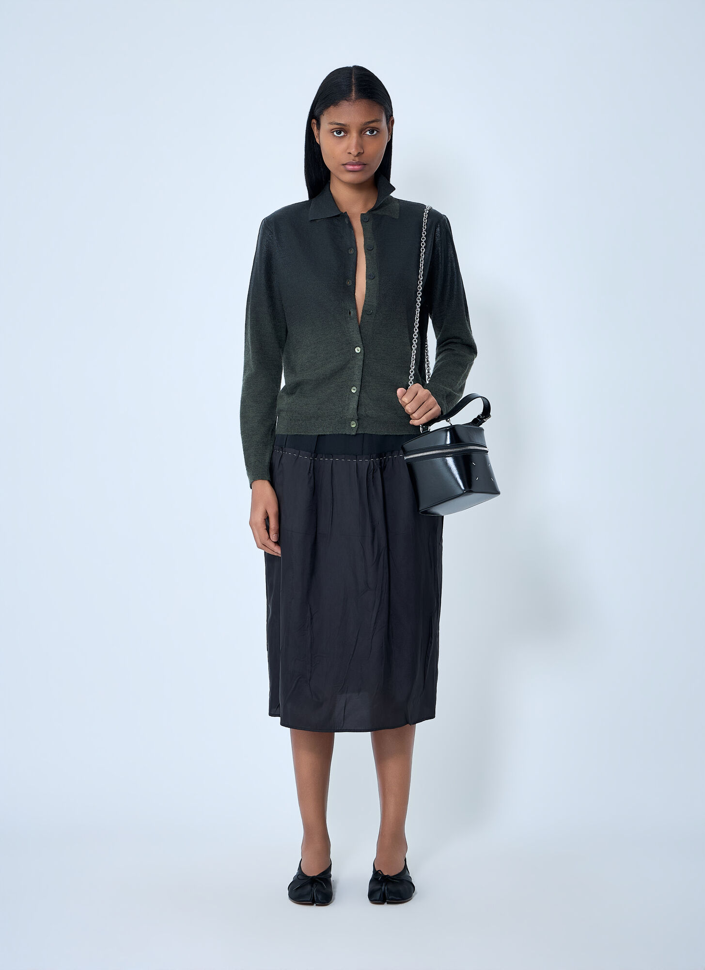  Maison Margiela Maison Margiela Button-up Knit Cardigan - Frau Strick Green M 