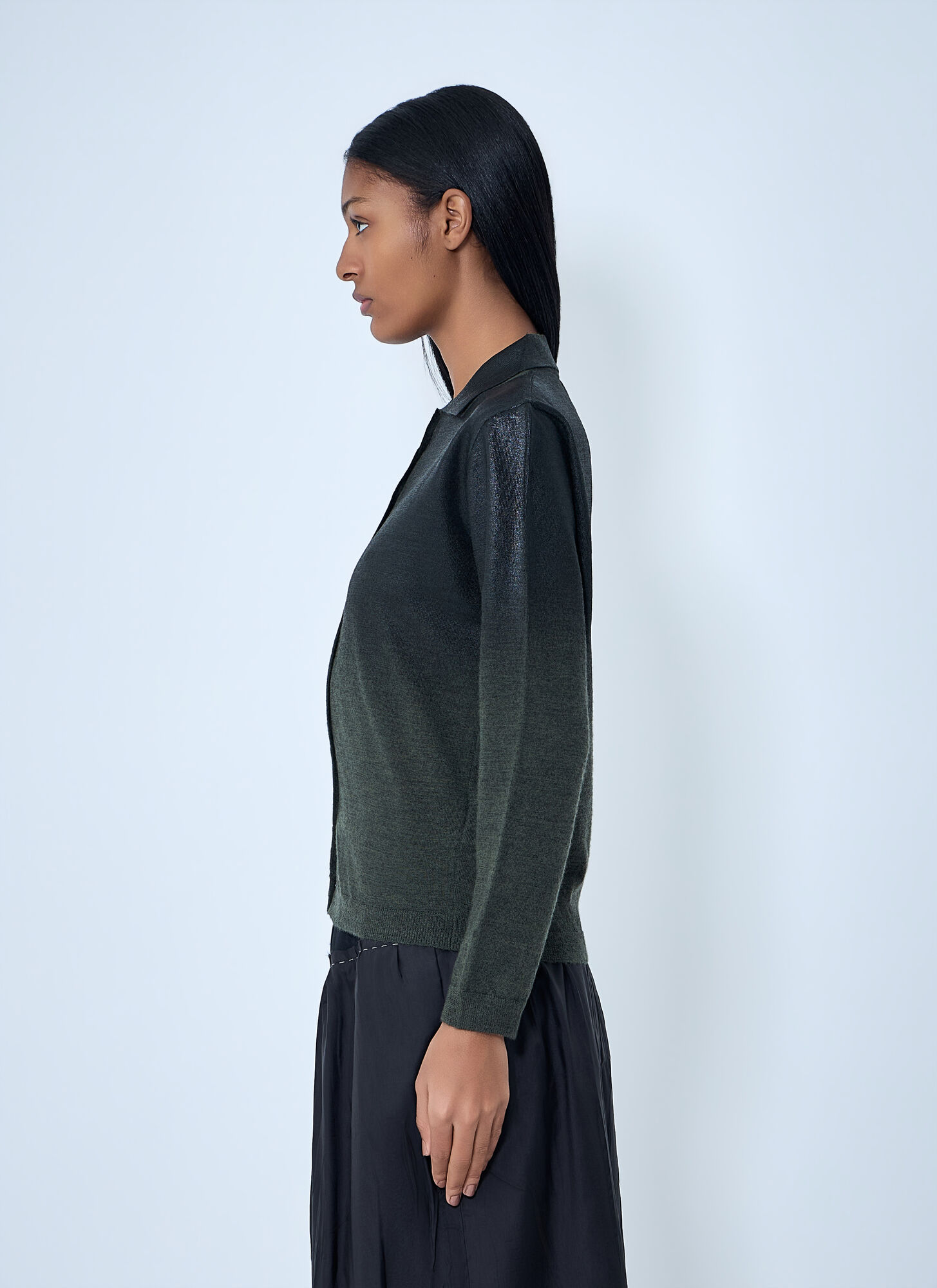  Maison Margiela Maison Margiela Button-up Knit Cardigan - Frau Strick Green M 