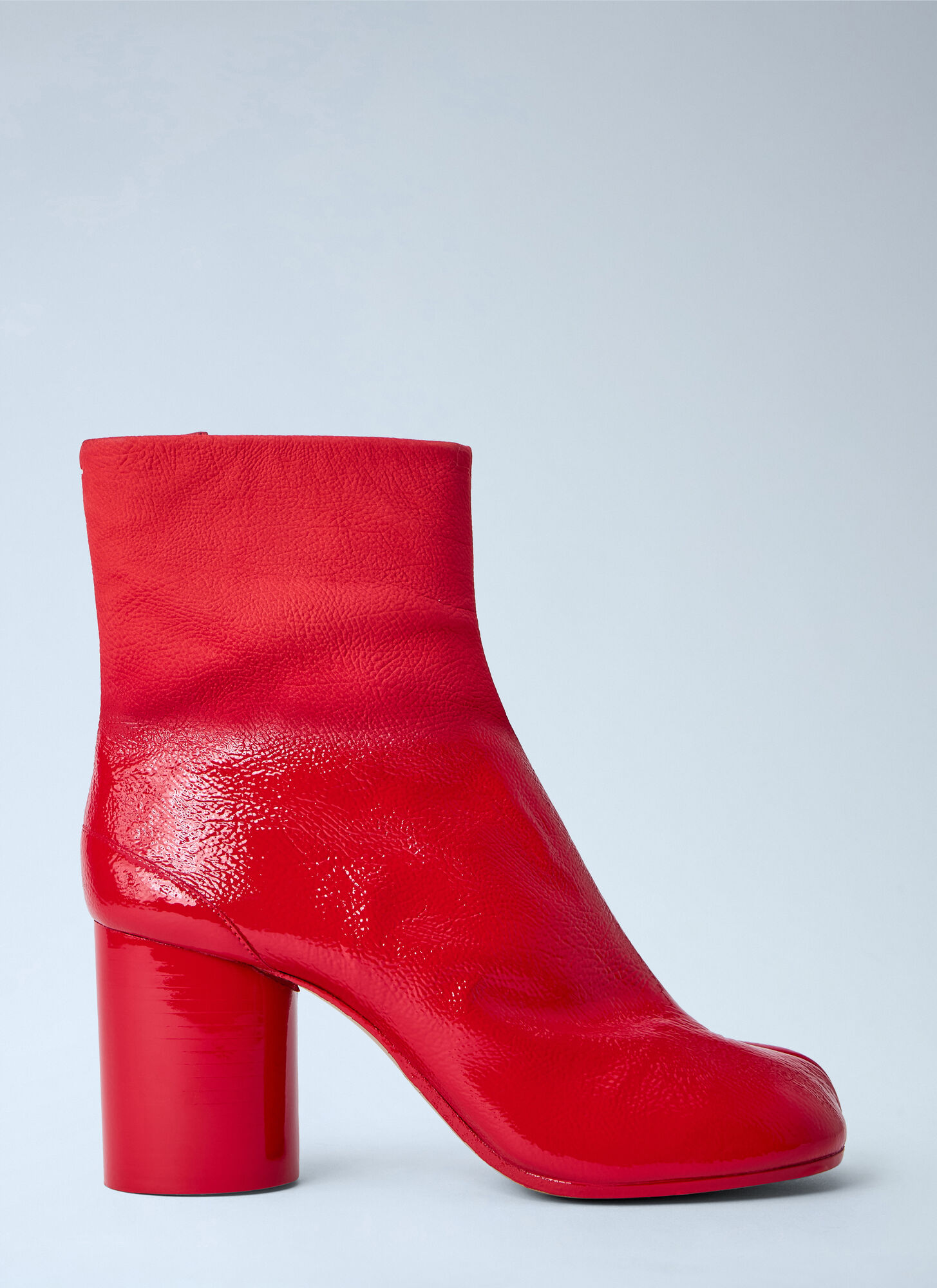 Maison Margiela Women's Red Tabi Leather Ankle Boot - Woman Boots Eu - 39