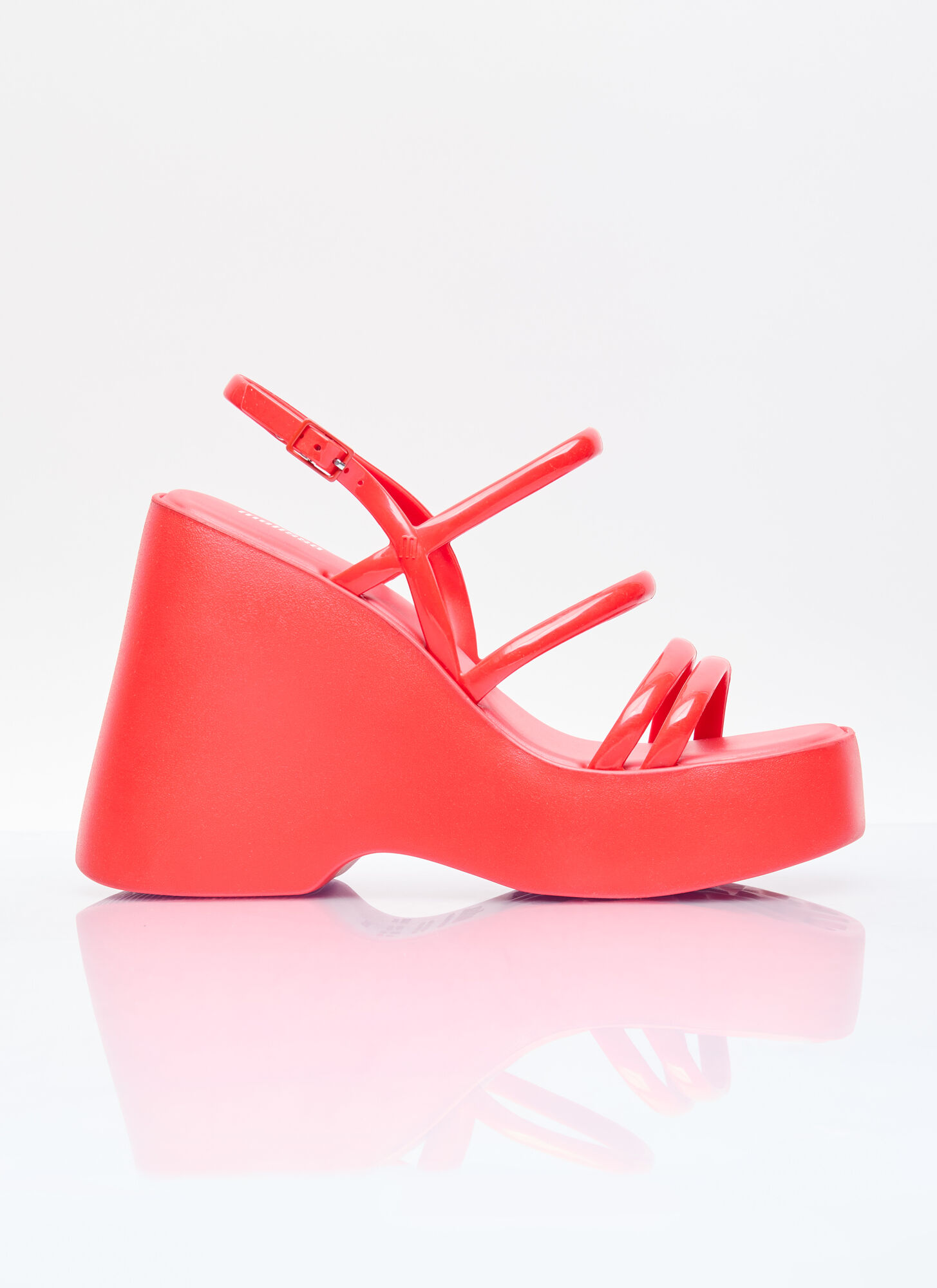 Shop Melissa Jessie Platform Sandals In Red