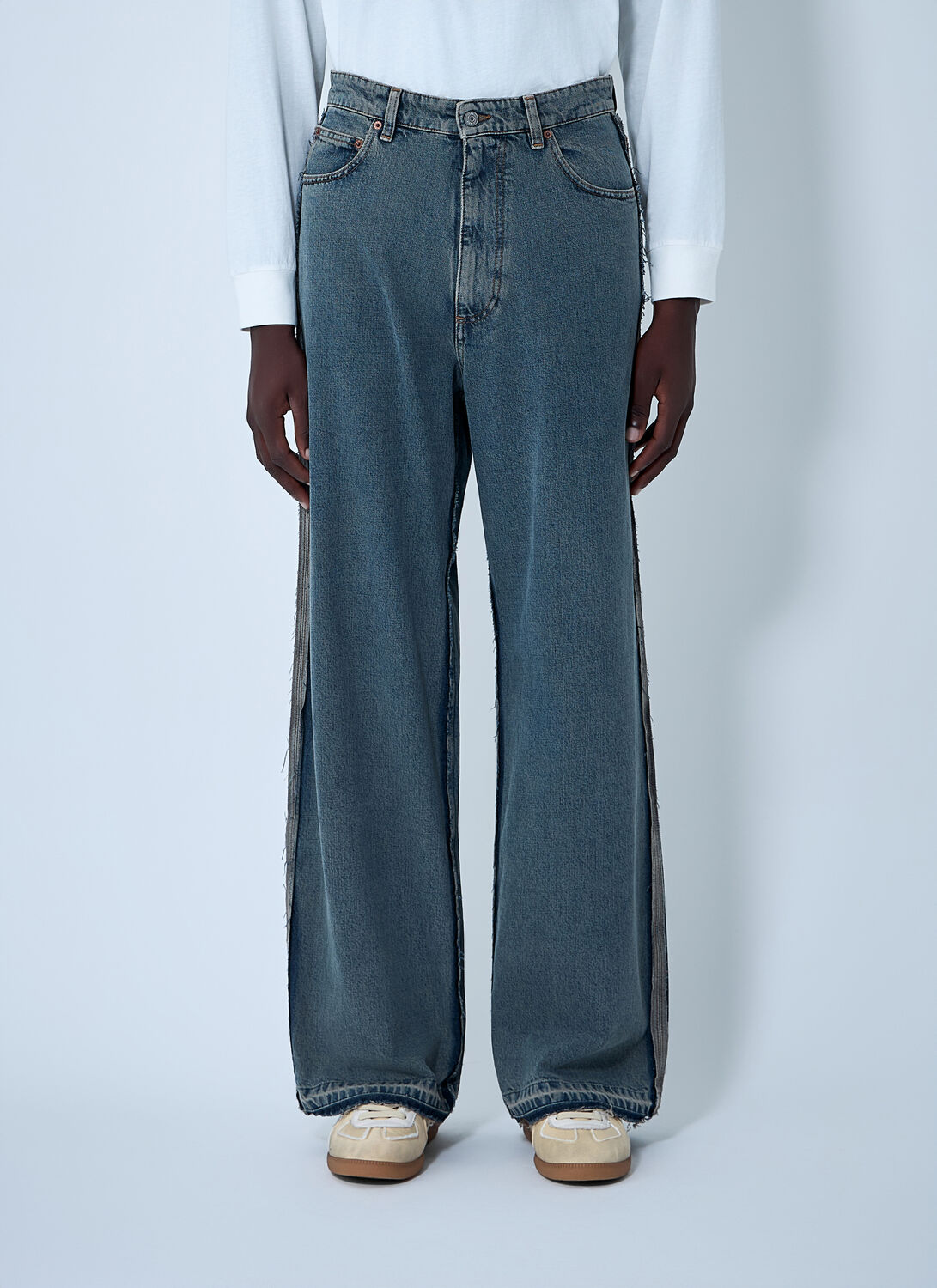 Mm6 Maison Margiela Five-pocket Jeans In Animal Print