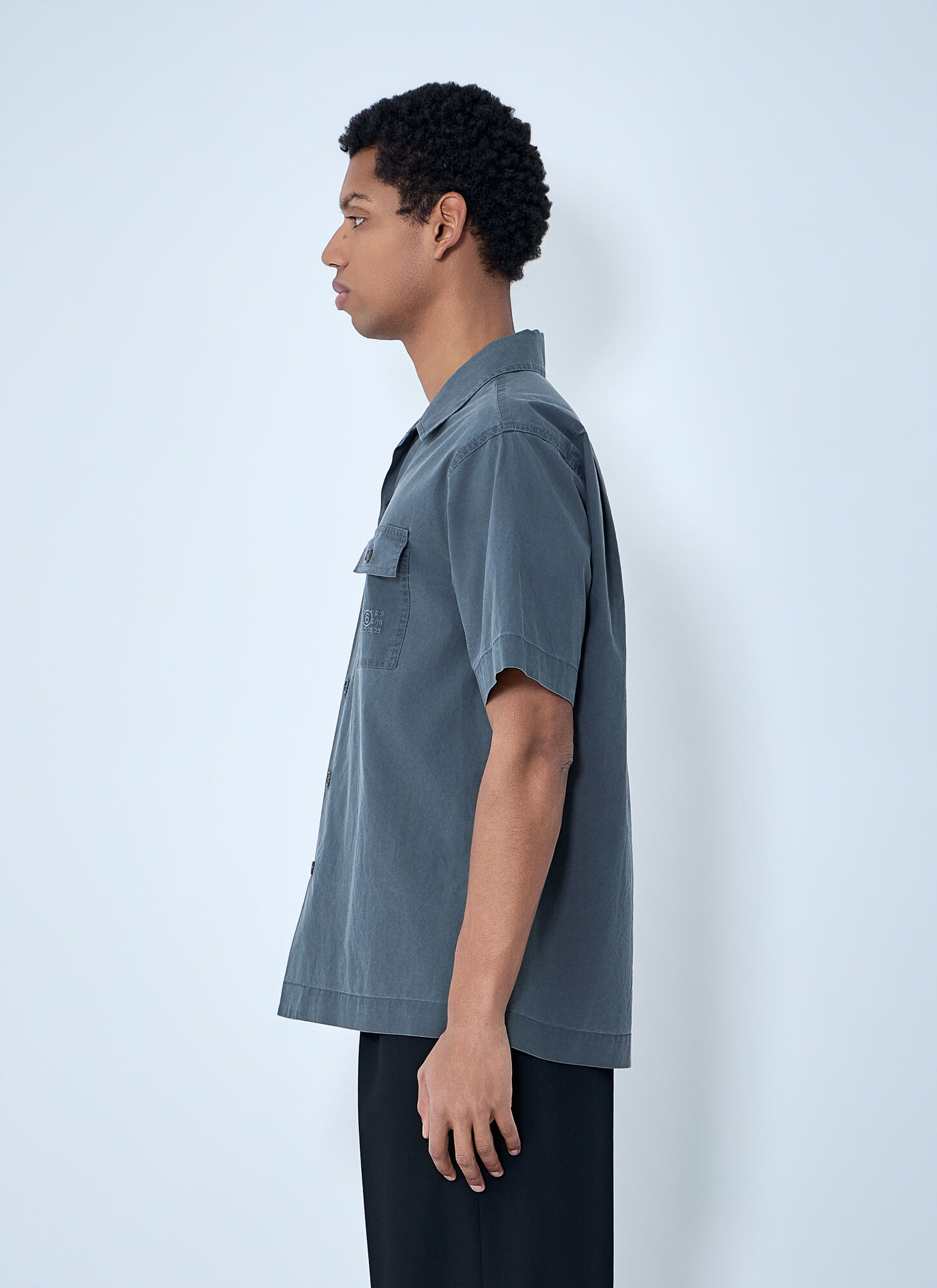  Mm6 Maison Margiela Mm6 Maison Margiela Button-down Utility Shirt - Mann Hemden Grey It - 46 