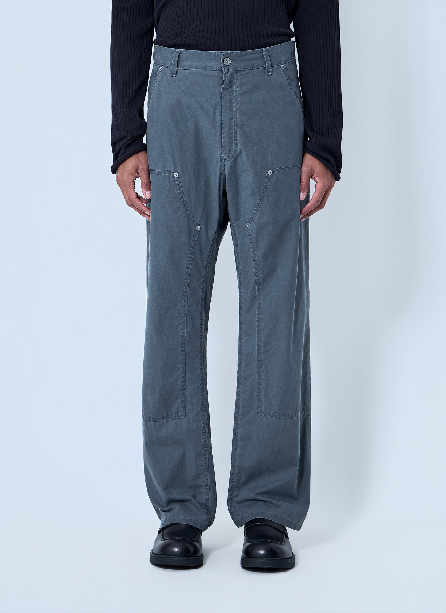 Mm6 Maison Margiela Men's Grey Relaxed Fit Trousers - Man Pants 30
