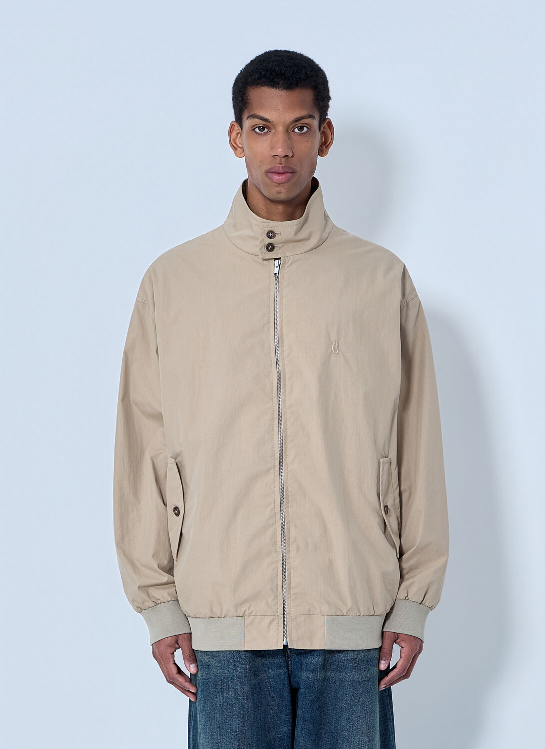 MM6 Maison Margiela High-neck Zip Jacket - Man Jackets Beige S MM6