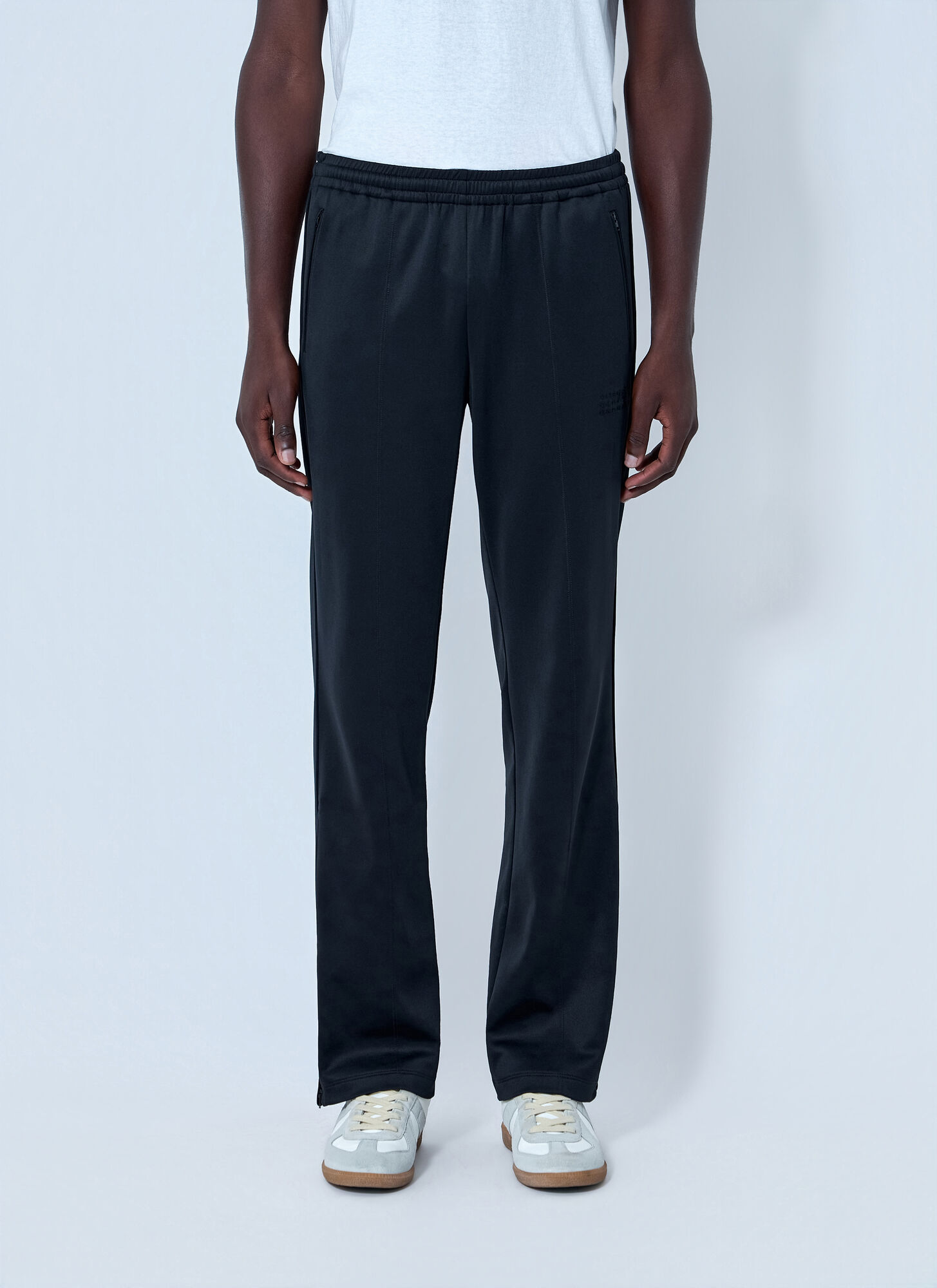 Mm6 Maison Margiela Men's Black Elasticated Waistband Trousers - Man Pants Xl