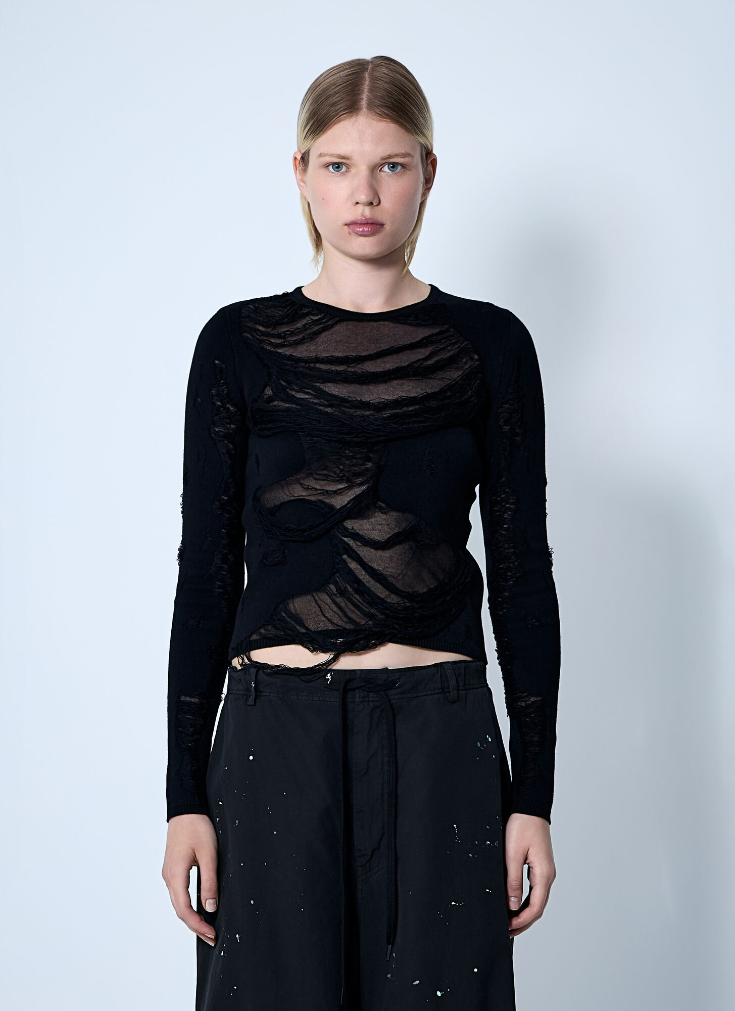 Mm6 Maison Margiela Distressed Sweater