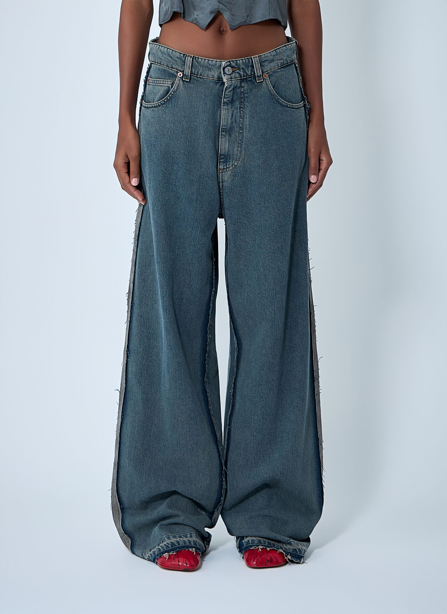 Mm6 Maison Margiela Five-pocket Jeans In Blue