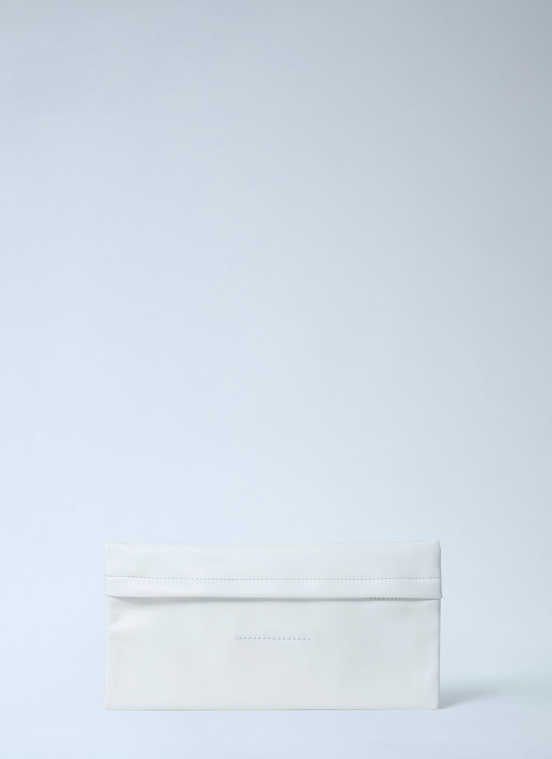 Mm6 Maison Margiela Logo Print Pouch In White
