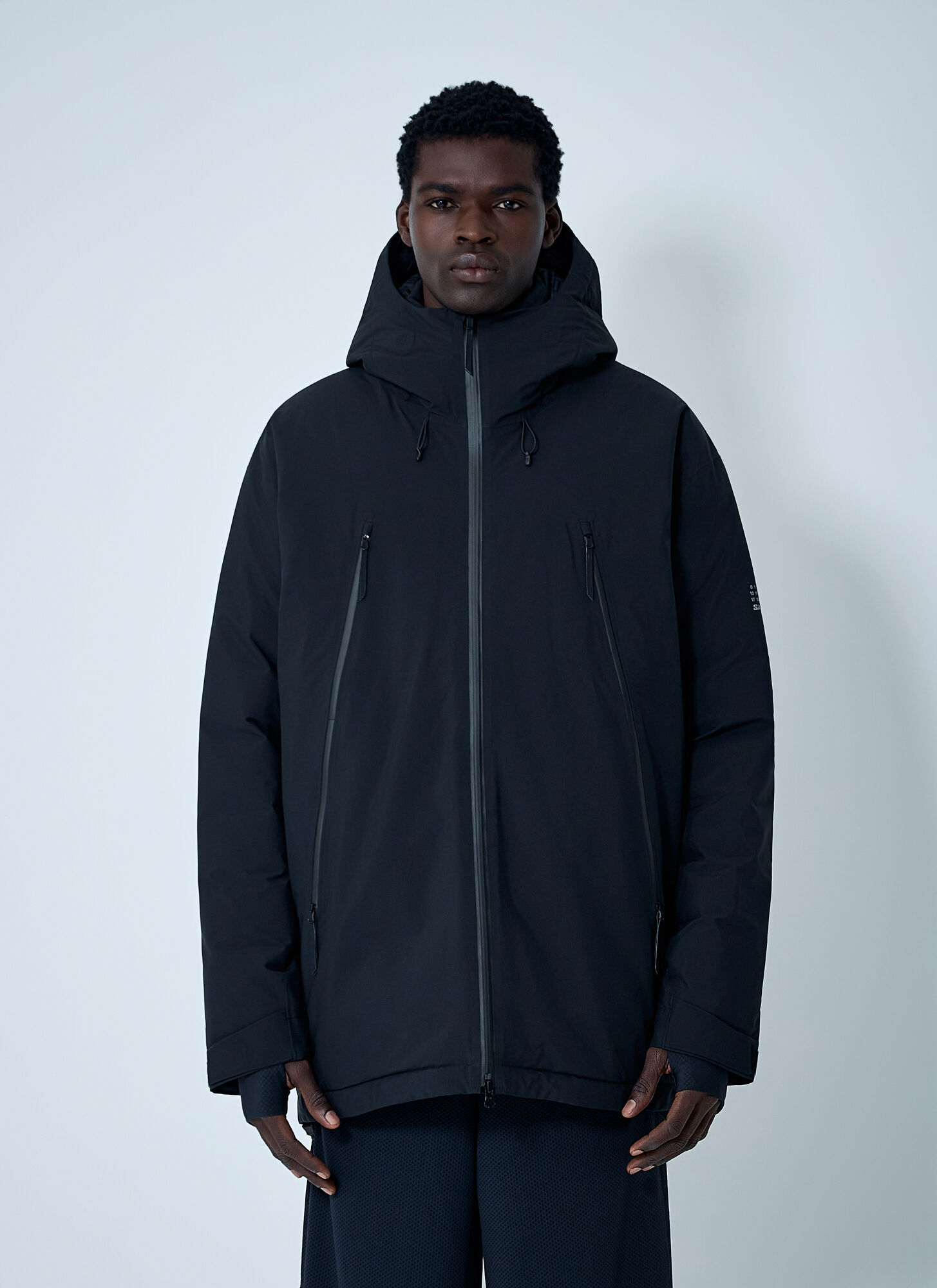 Mm6 Maison Margiela X Salomon Logo Motif Technical Jacket - Man Jackets Black Xl