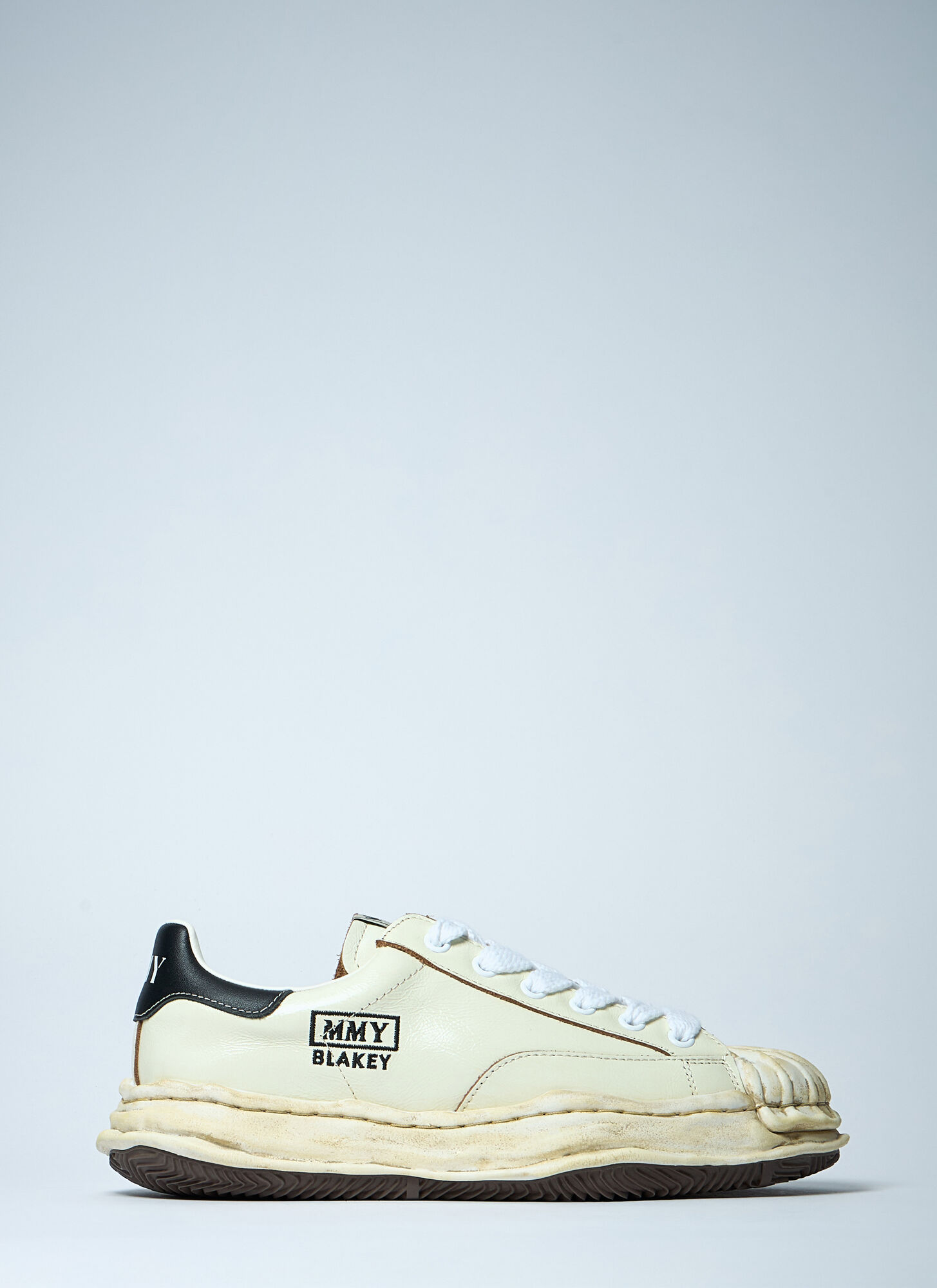 Miharayasuhiro Maison Mihara Yasuhiro Blakey Original Sole Leather Low-top Sneakers In White