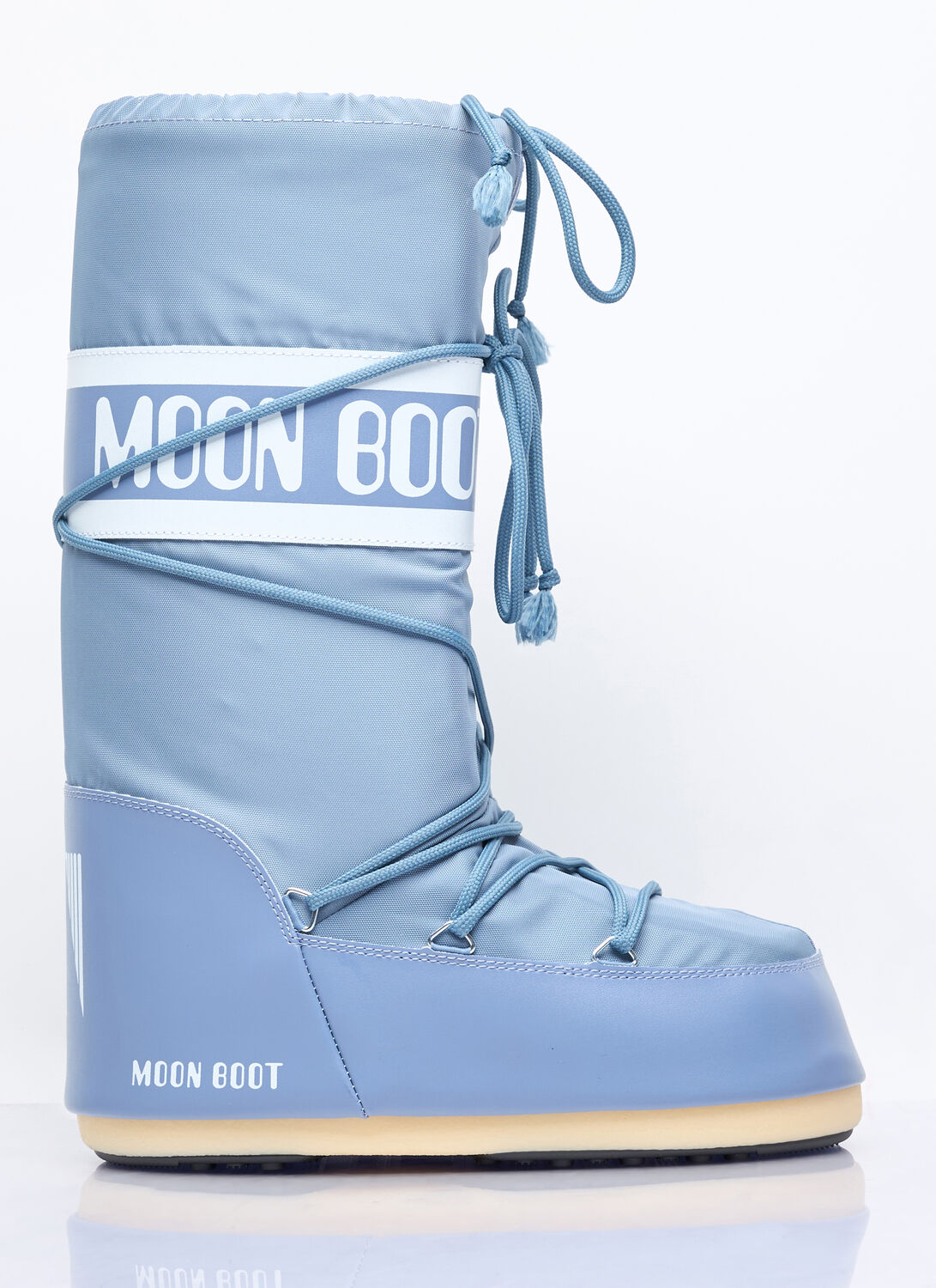 Moon Boot Icon Logo-print Boots In Blue