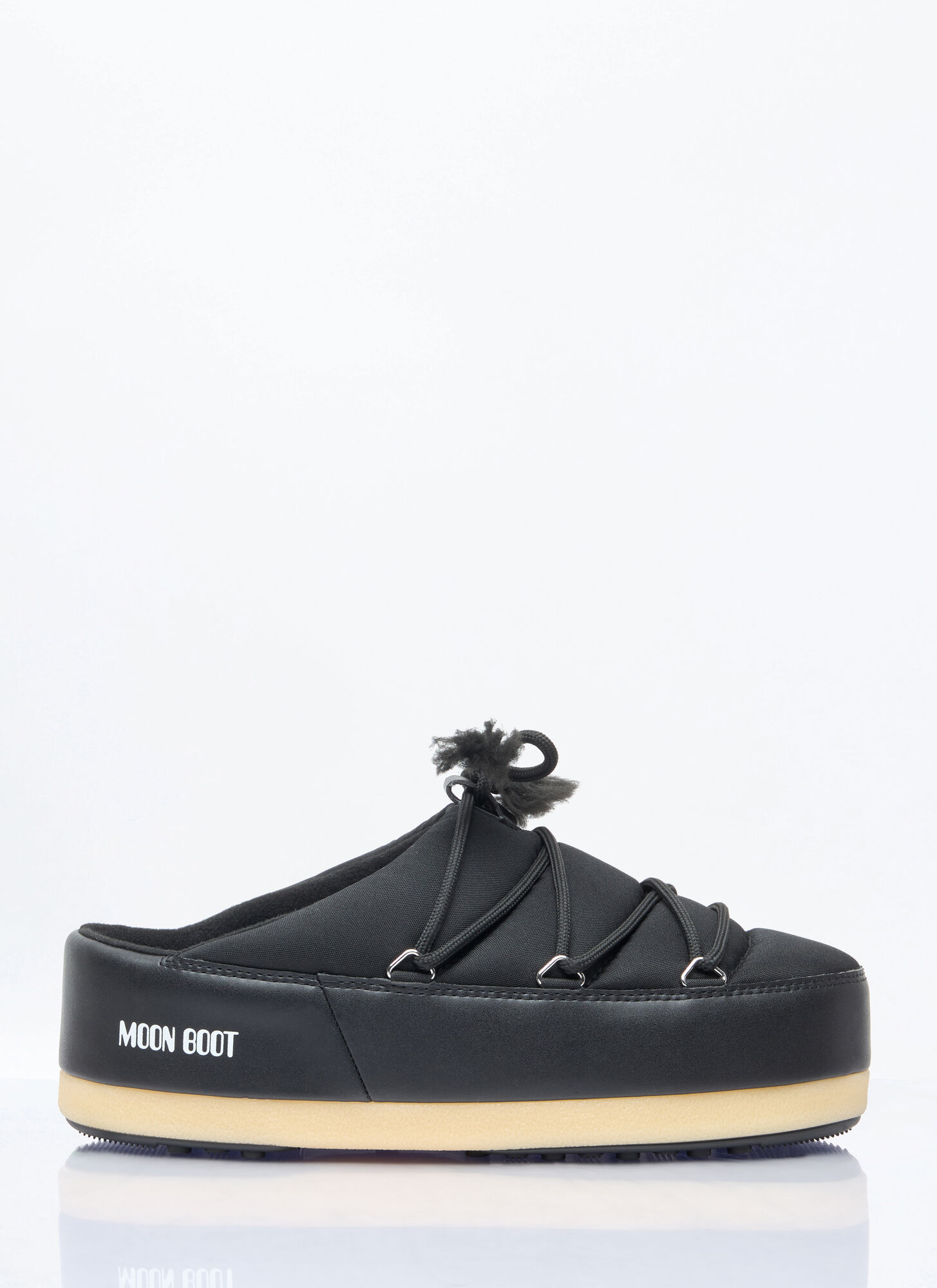 Moon Boot Unisex Black Evx Nylon Mules - Slip Ons Eu 43 - 44 - Image 1