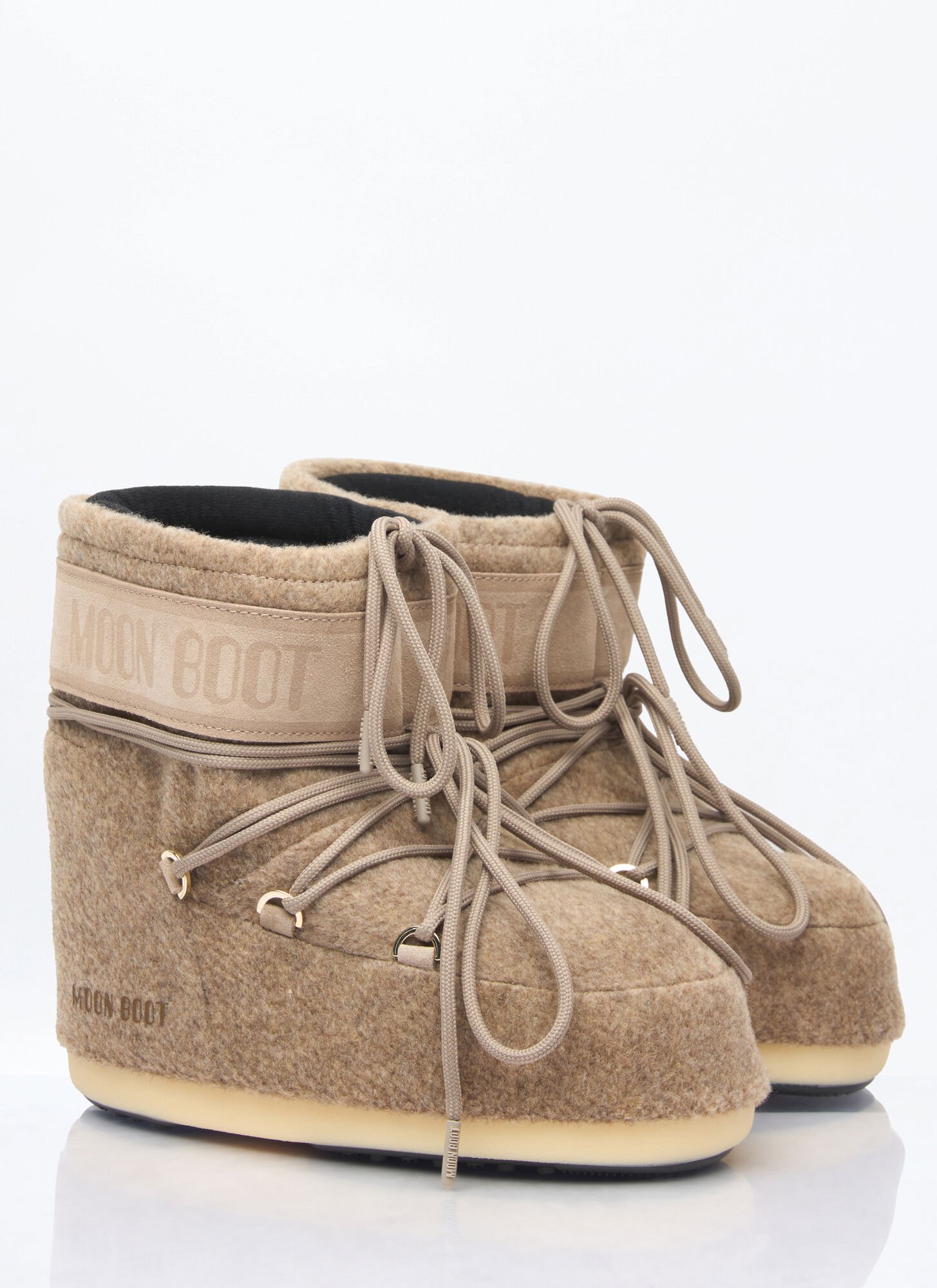  Moon Boot Moon Boot Icon Low Felt Boots -  Stiefel Beige Eu 45 - 47 