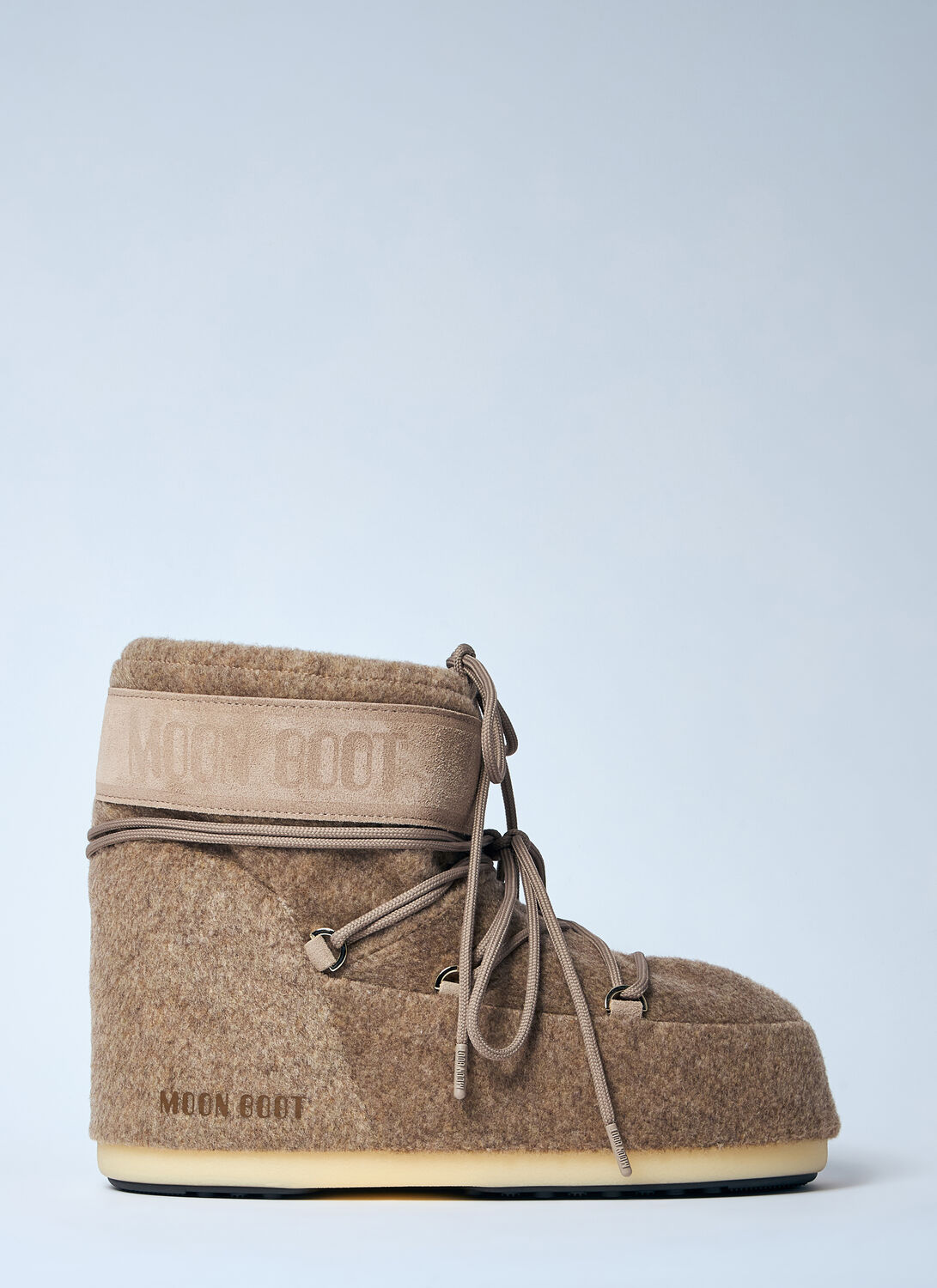 Moon Boot Icon Felt Low Boots In Black