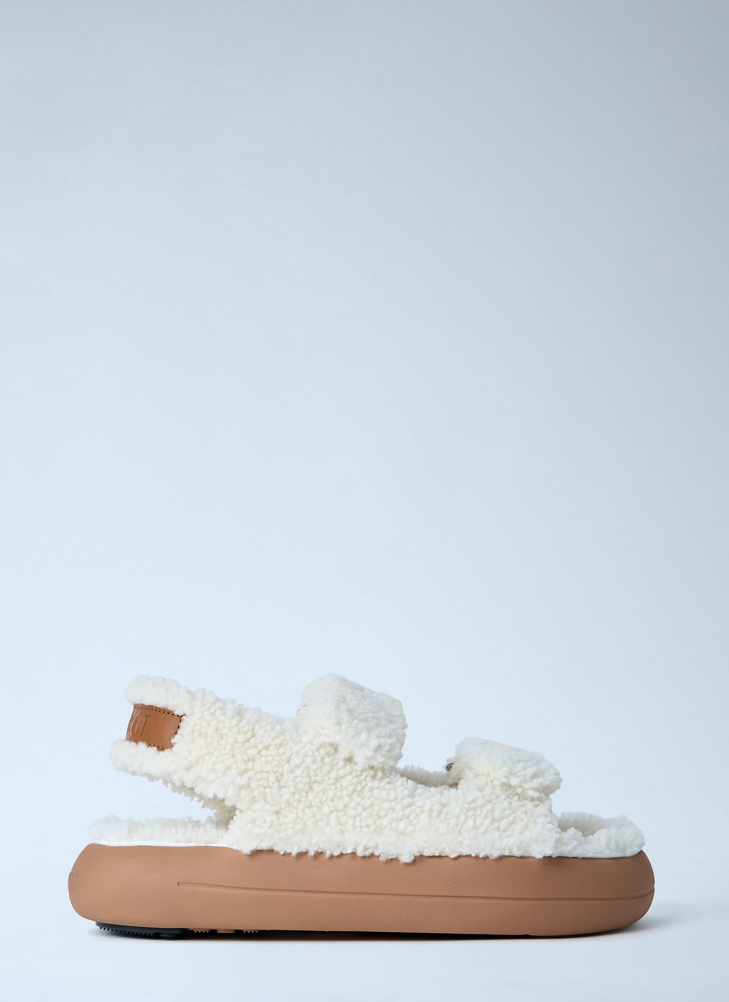 Moon Boot Unisex White Mb Shearling Sandals - Sandals Eu - 38